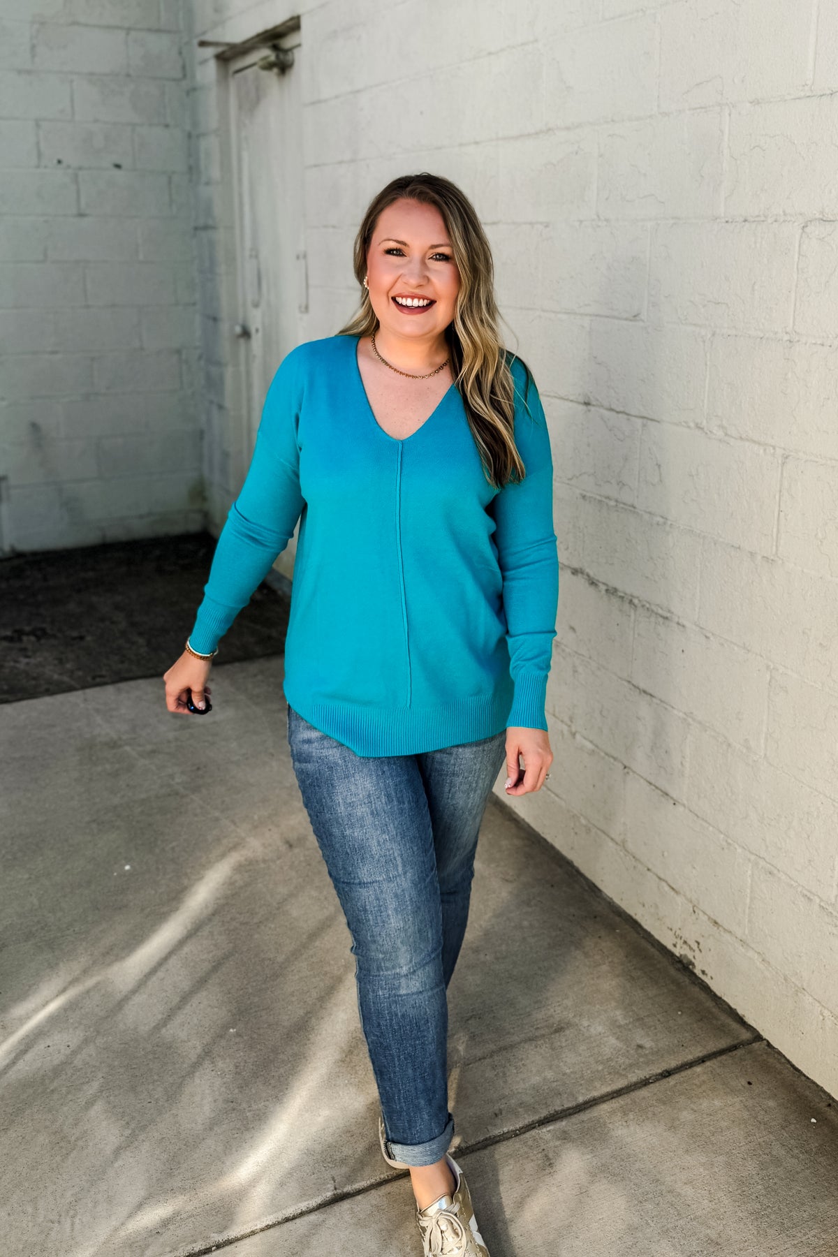 Cozy Charm Top, Ice Blue | Sew Southern Designs