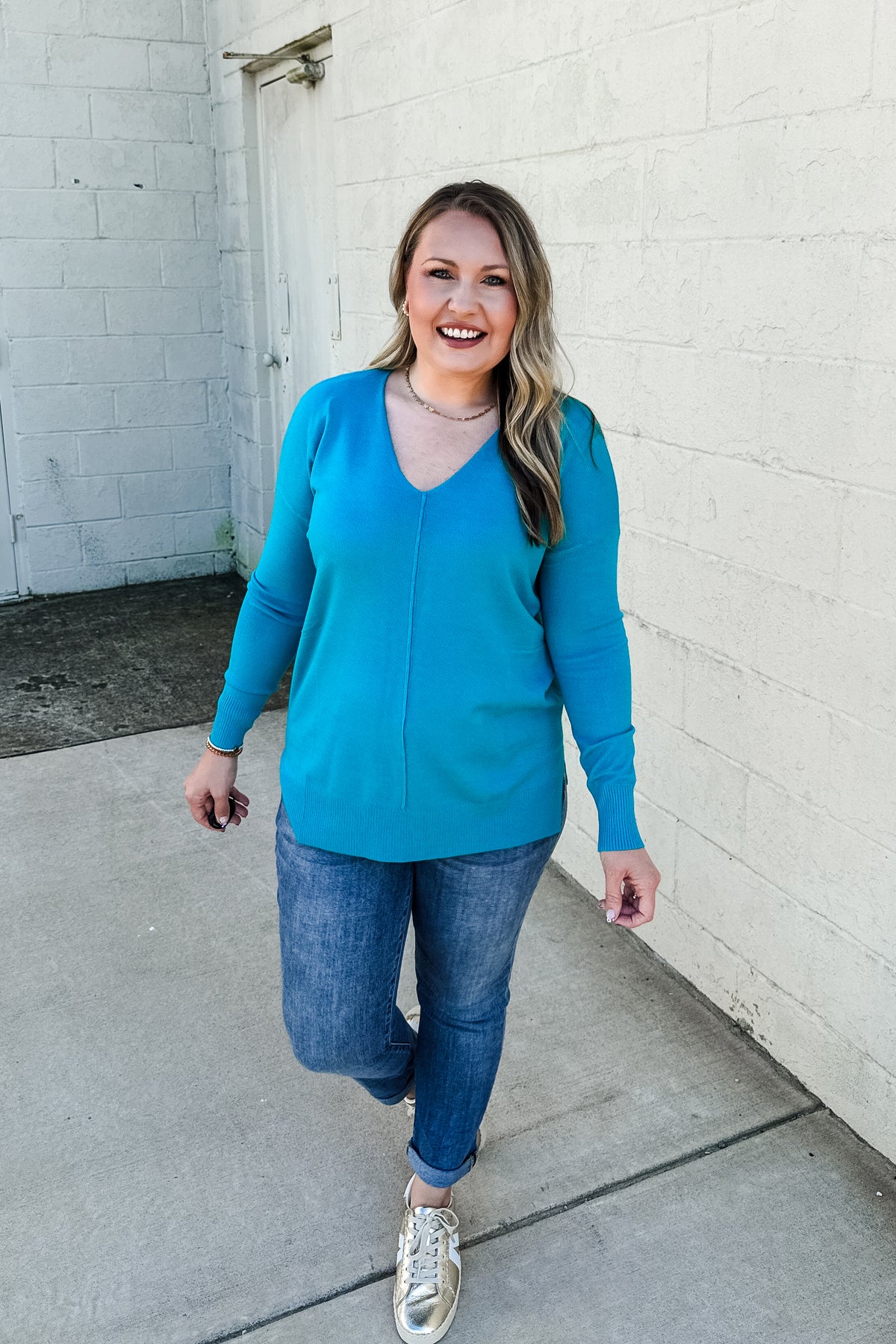 Cozy Charm Top, Ice Blue | Sew Southern Designs