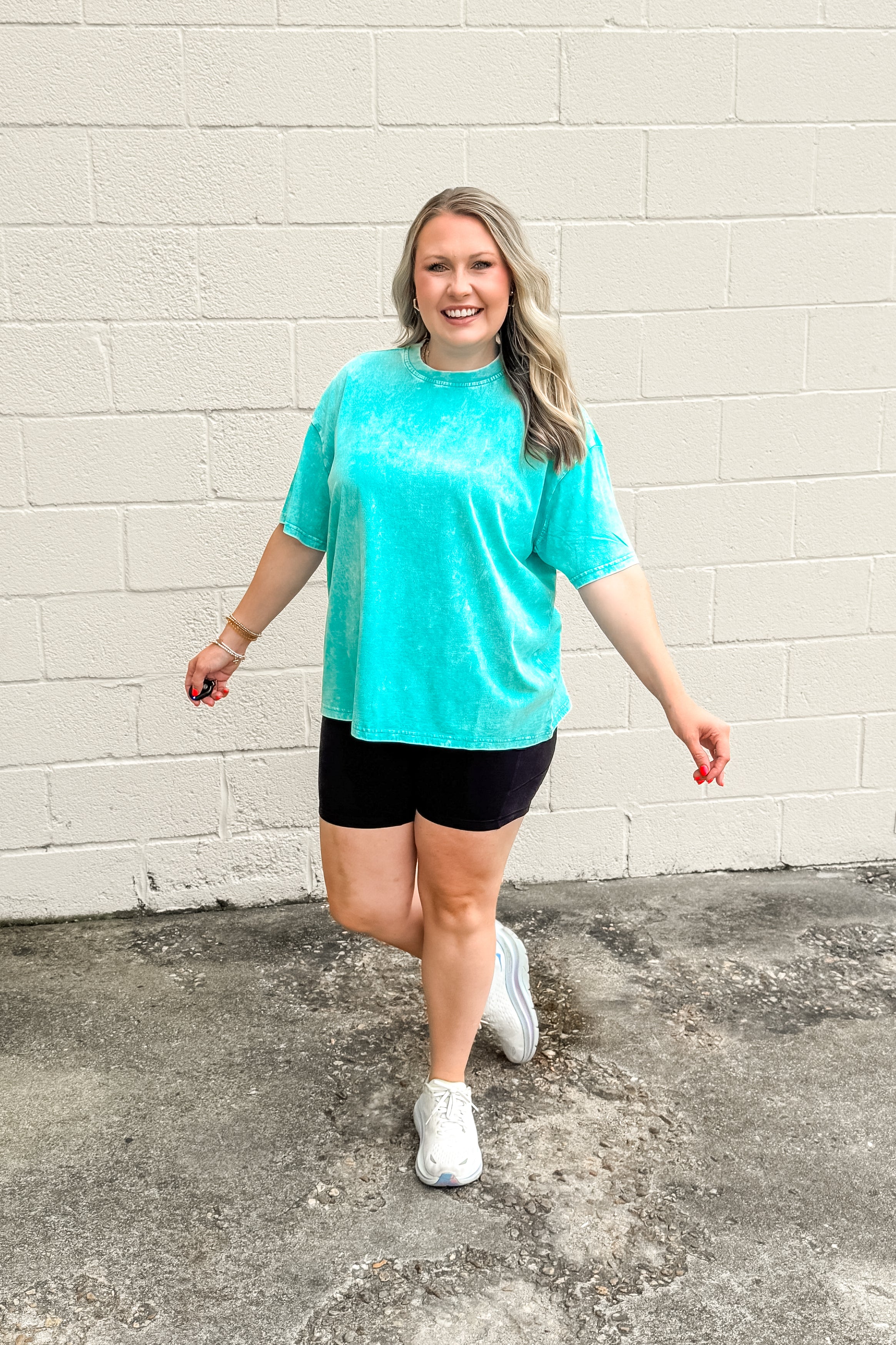 Collins Mineral Wash Top, Turquoise