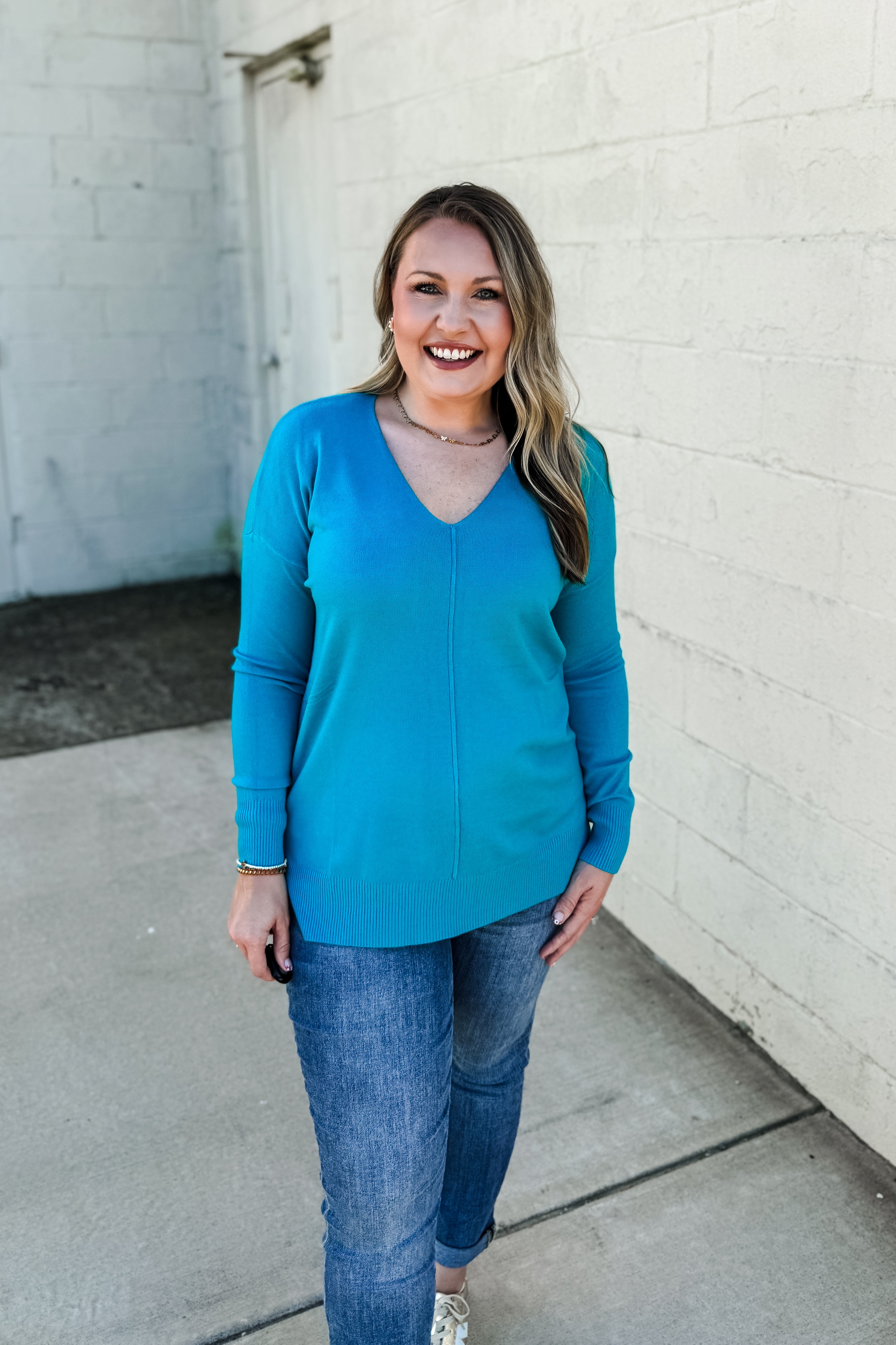 Cozy Charm Top, Ice Blue