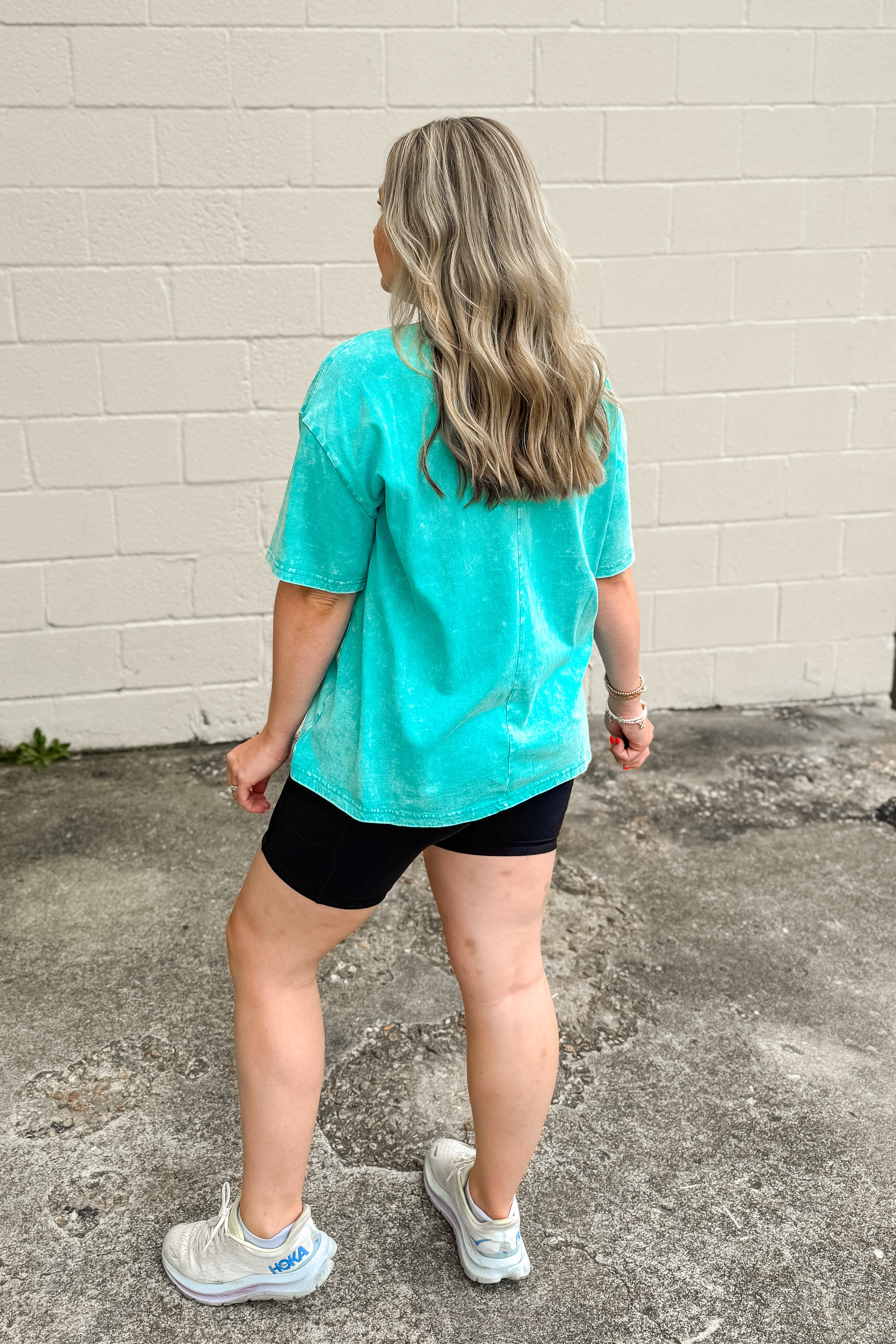 Collins Mineral Wash Top, Turquoise