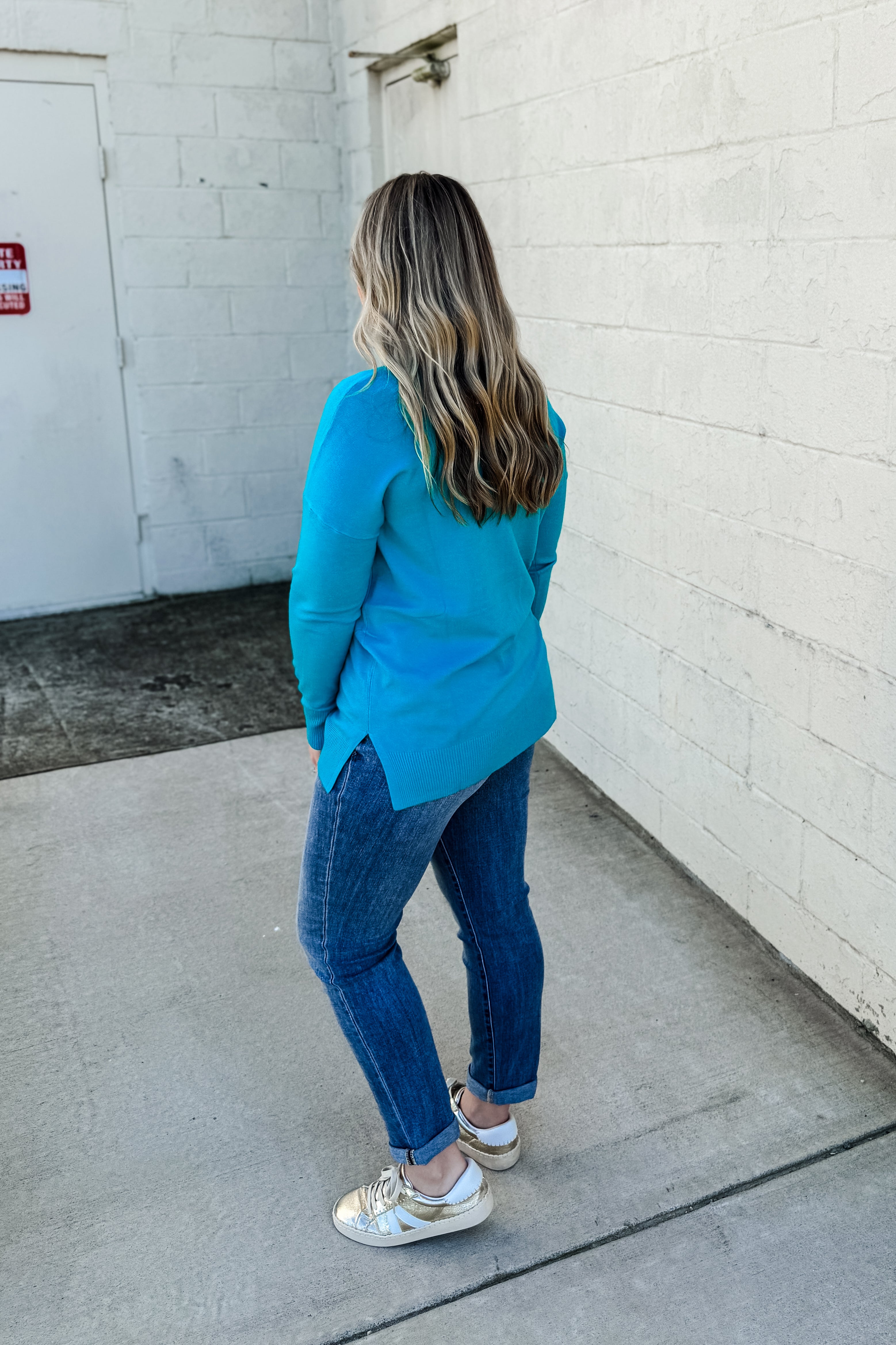 Cozy Charm Top, Ice Blue