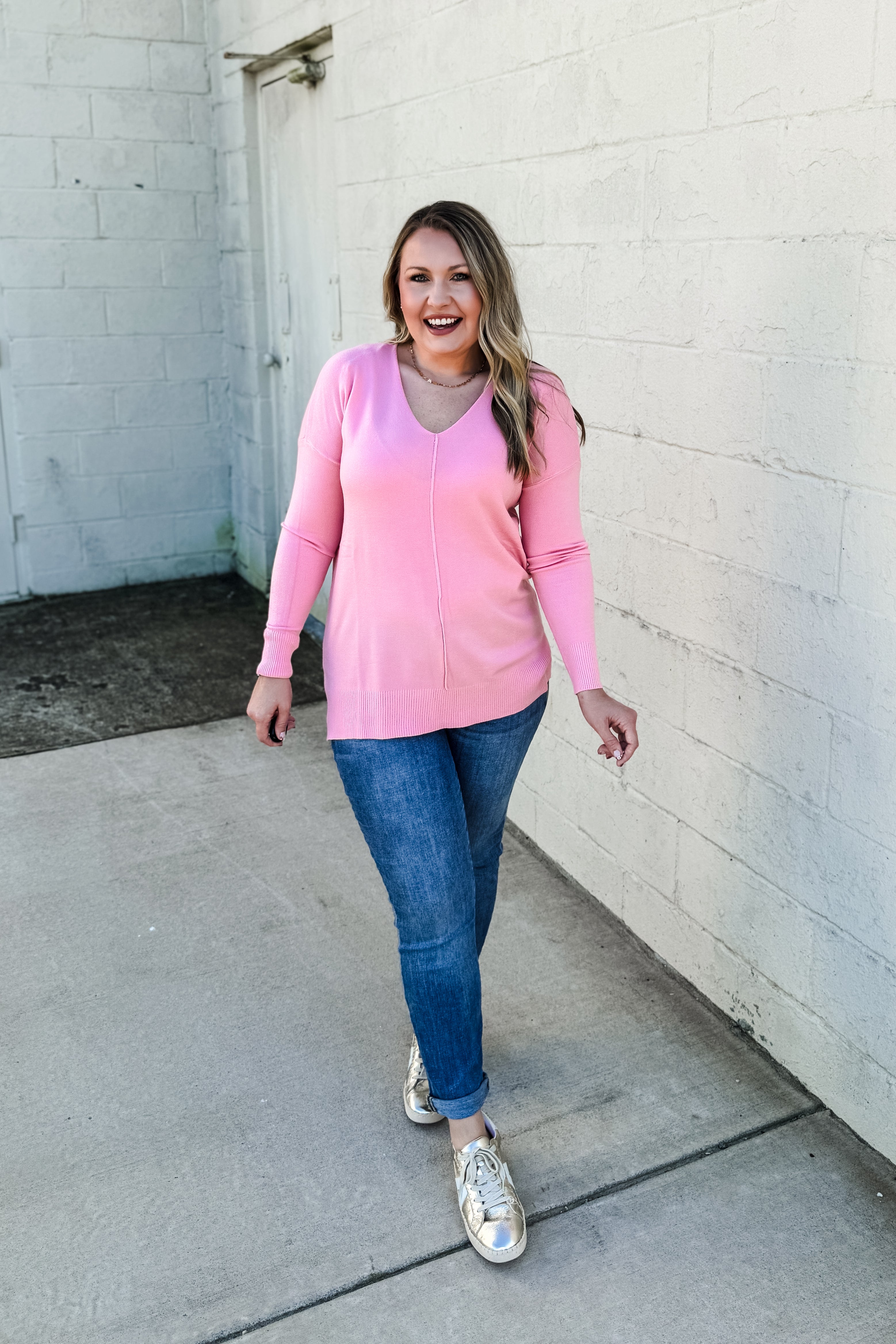 Cozy Charm Top, Dark Pink