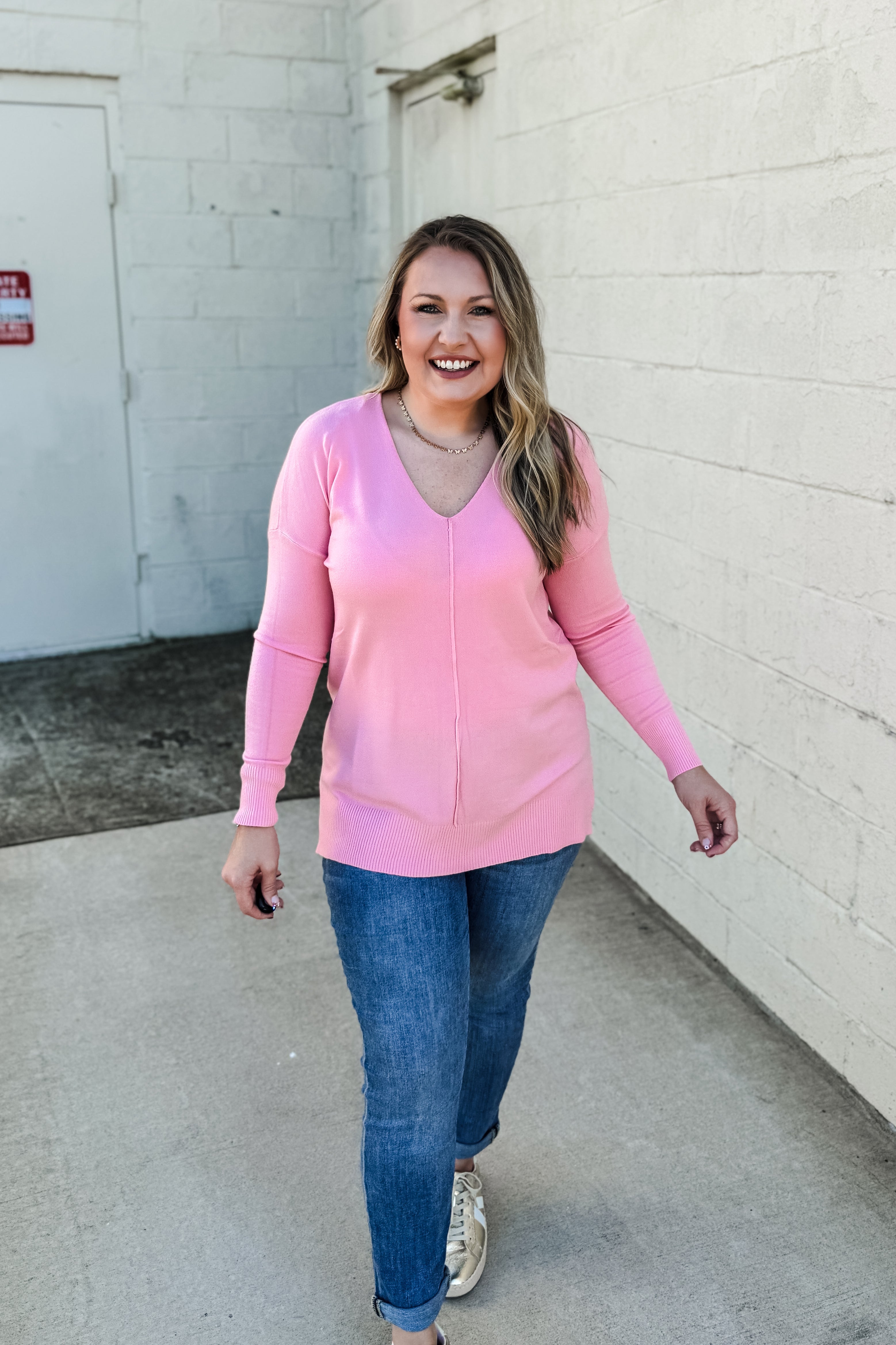 Cozy Charm Top, Dark Pink