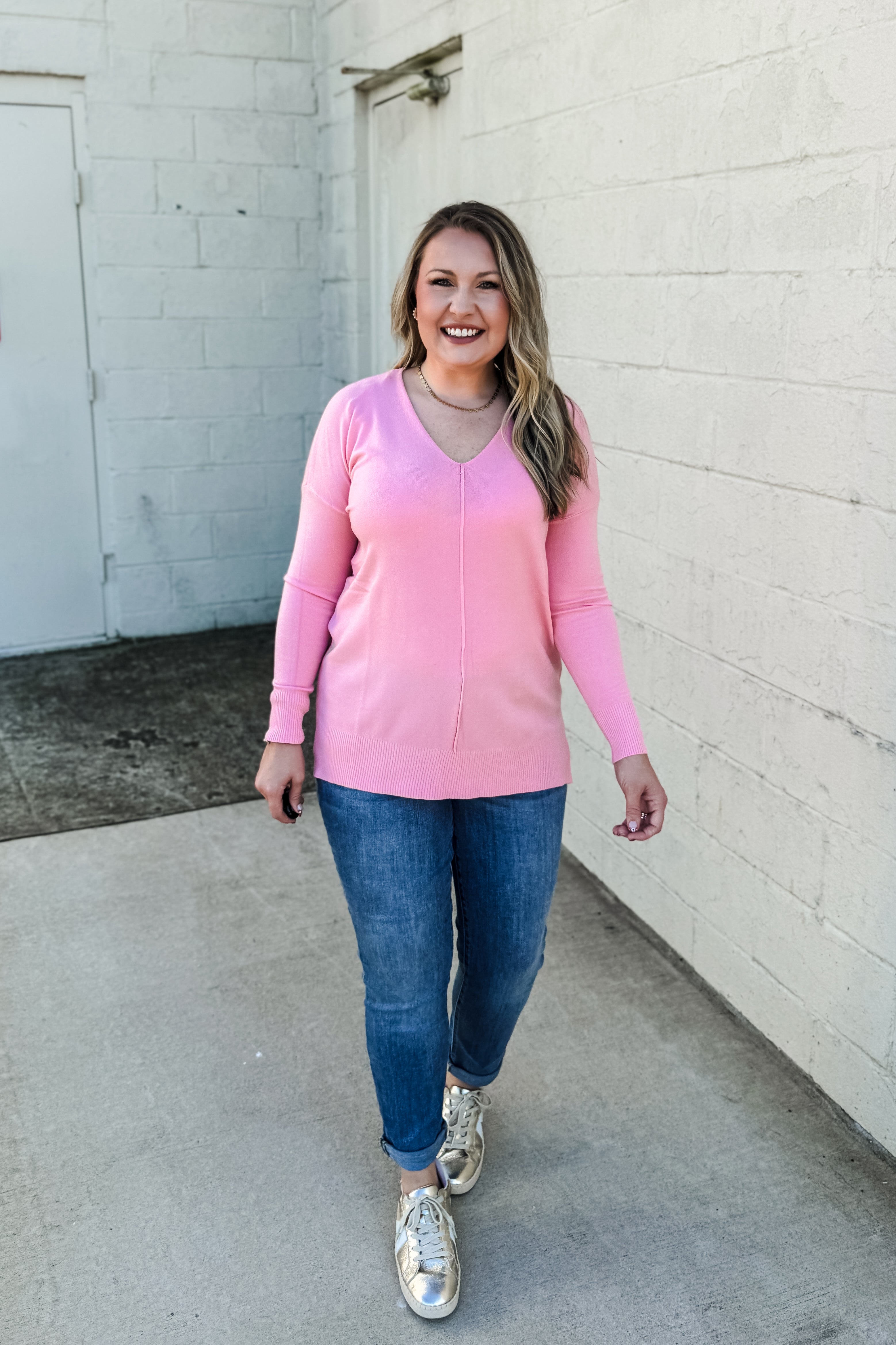 Cozy Charm Top, Dark Pink