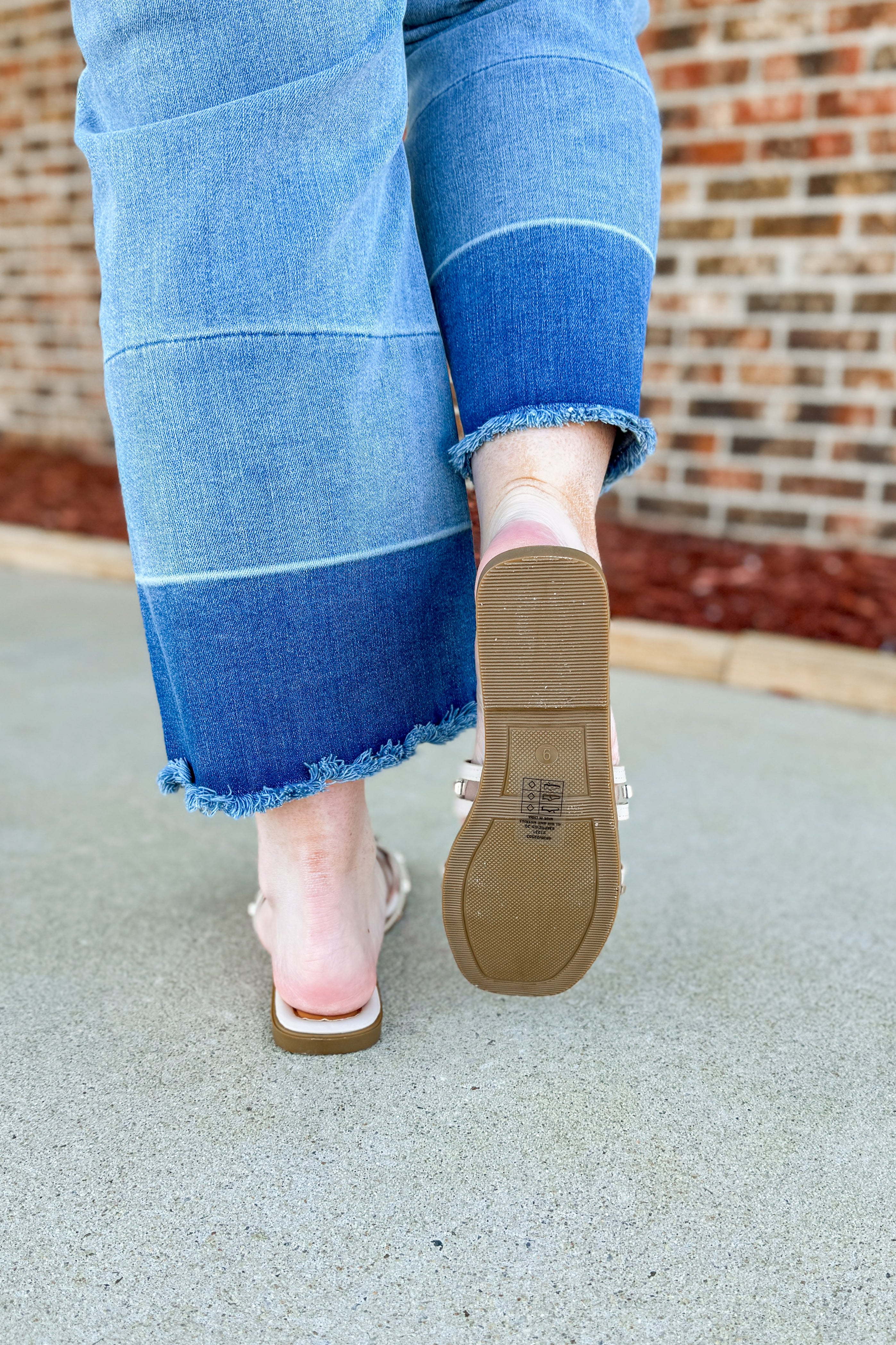 Piper Studded Sandals, Nude