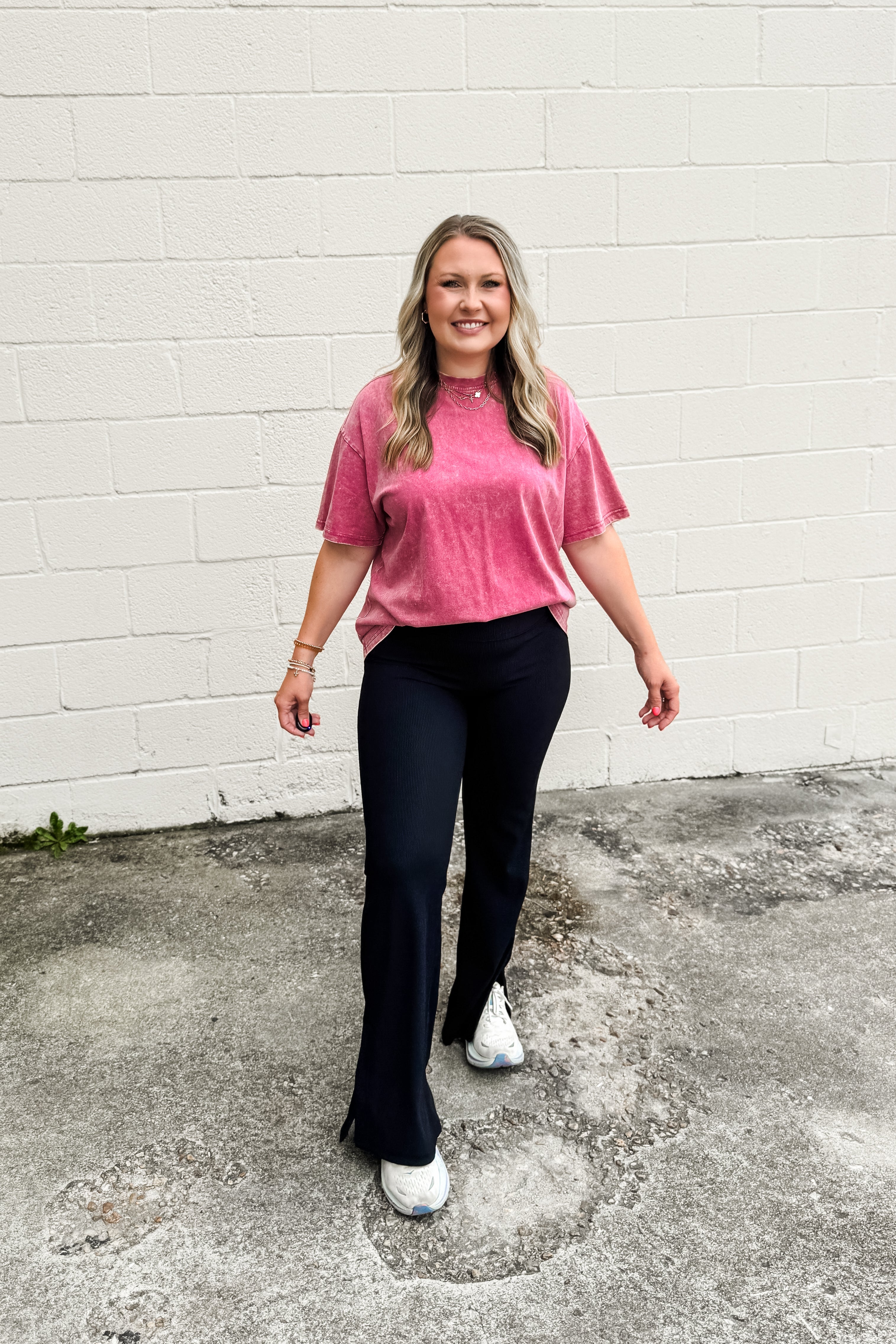 Go Time Ribbed Flare Pants, Black