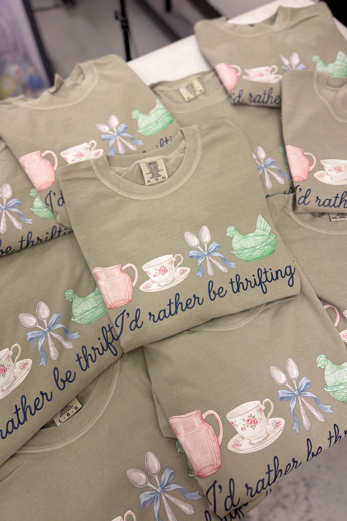 Rather Be Thrifting Graphic Tee, Sandstone