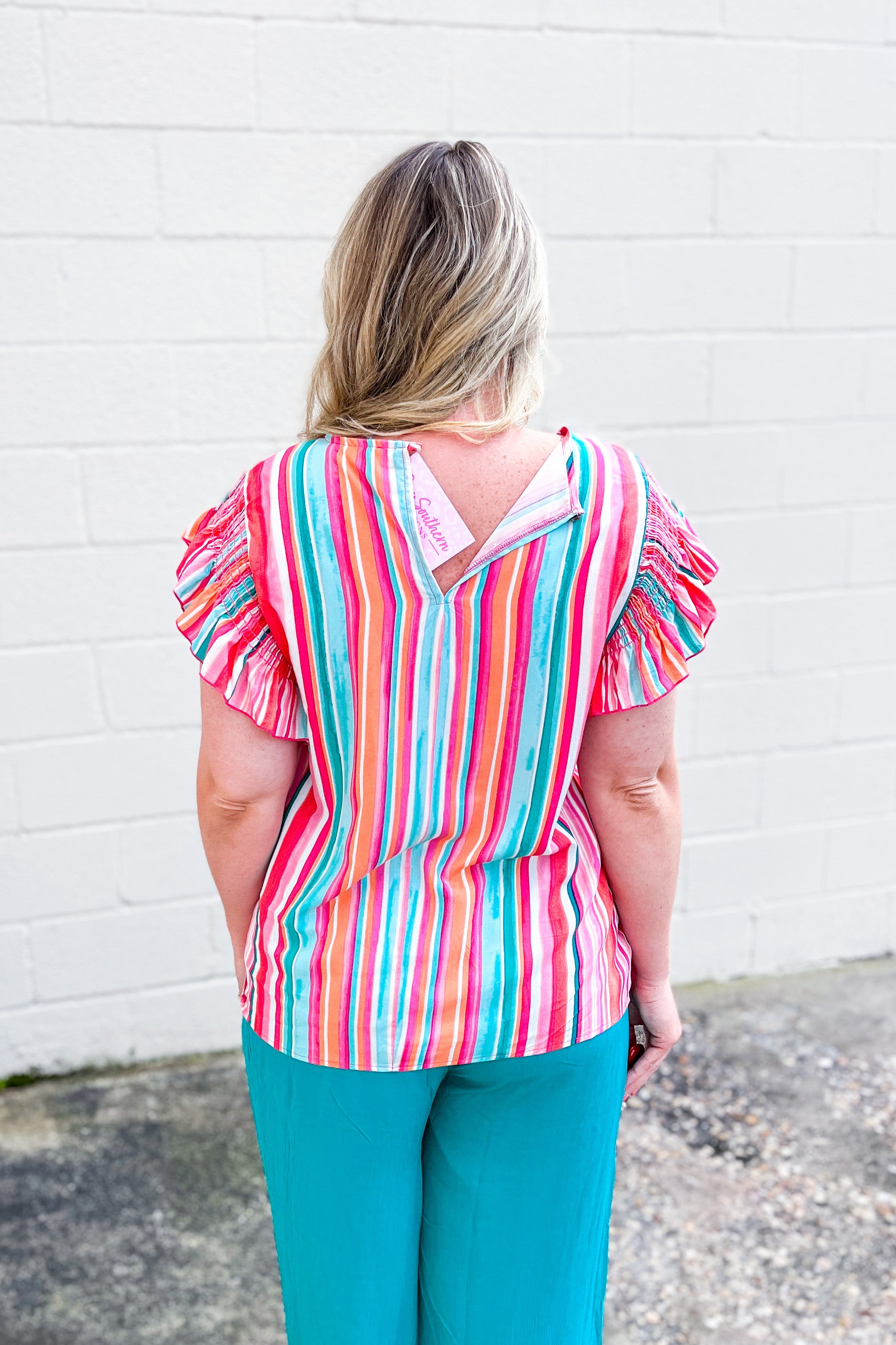 High On Summertime Striped Top