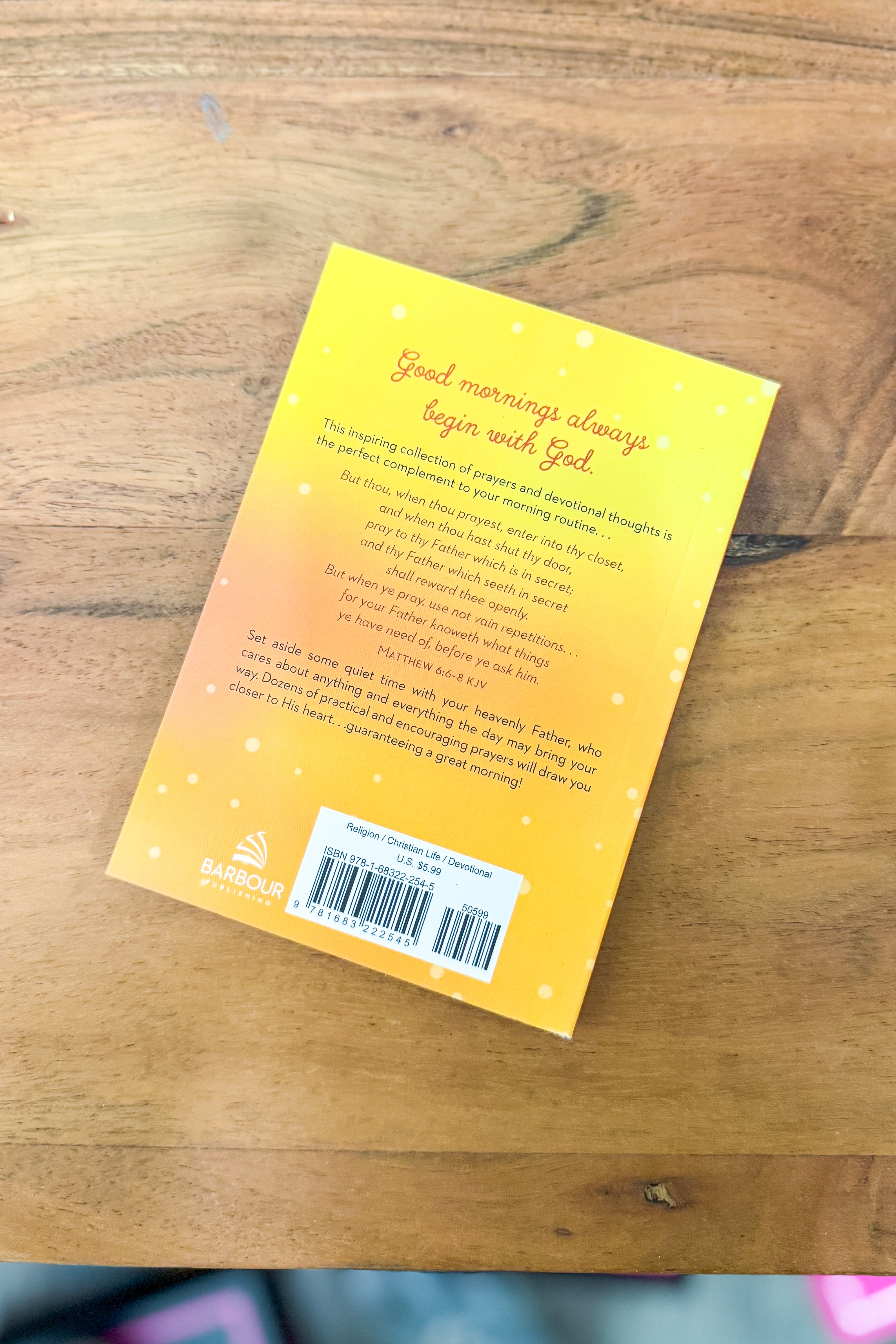 Mornings With God Devotion Book