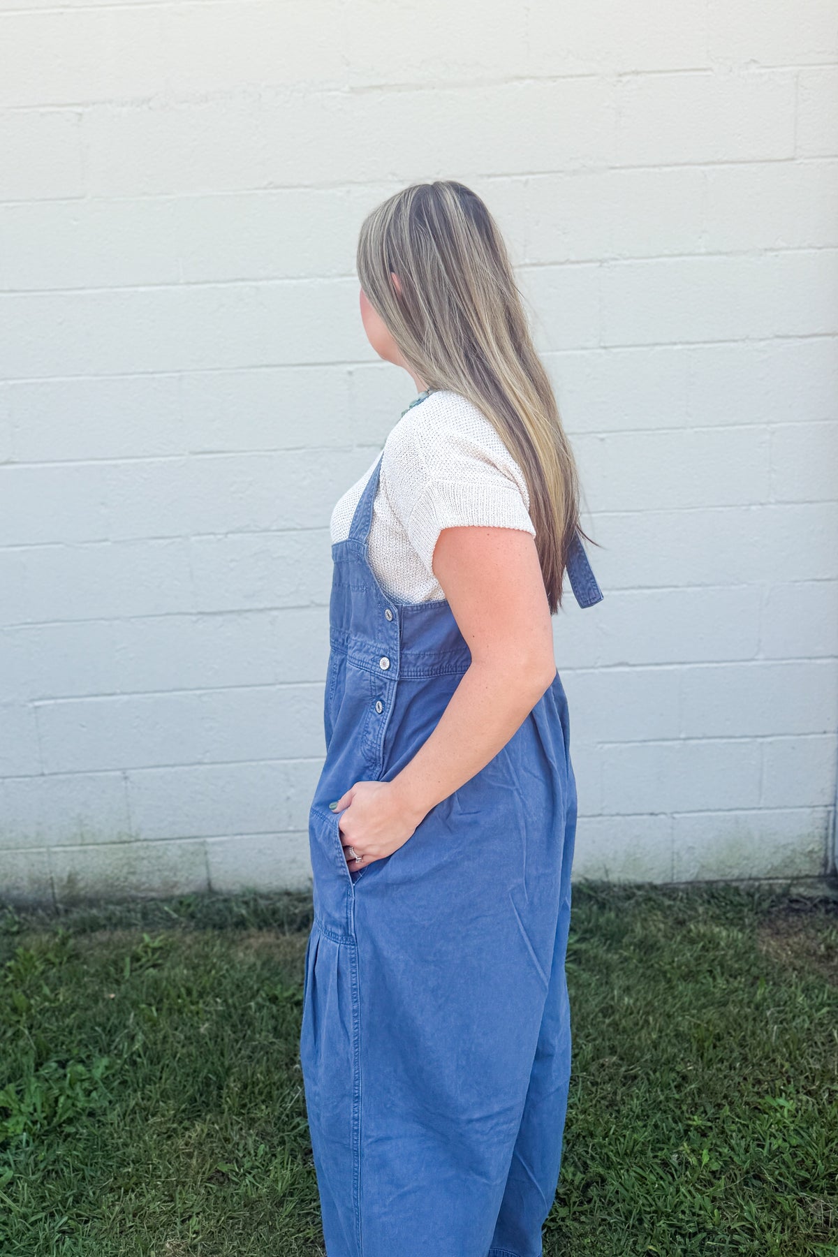 Blue Utility Jumpsuit