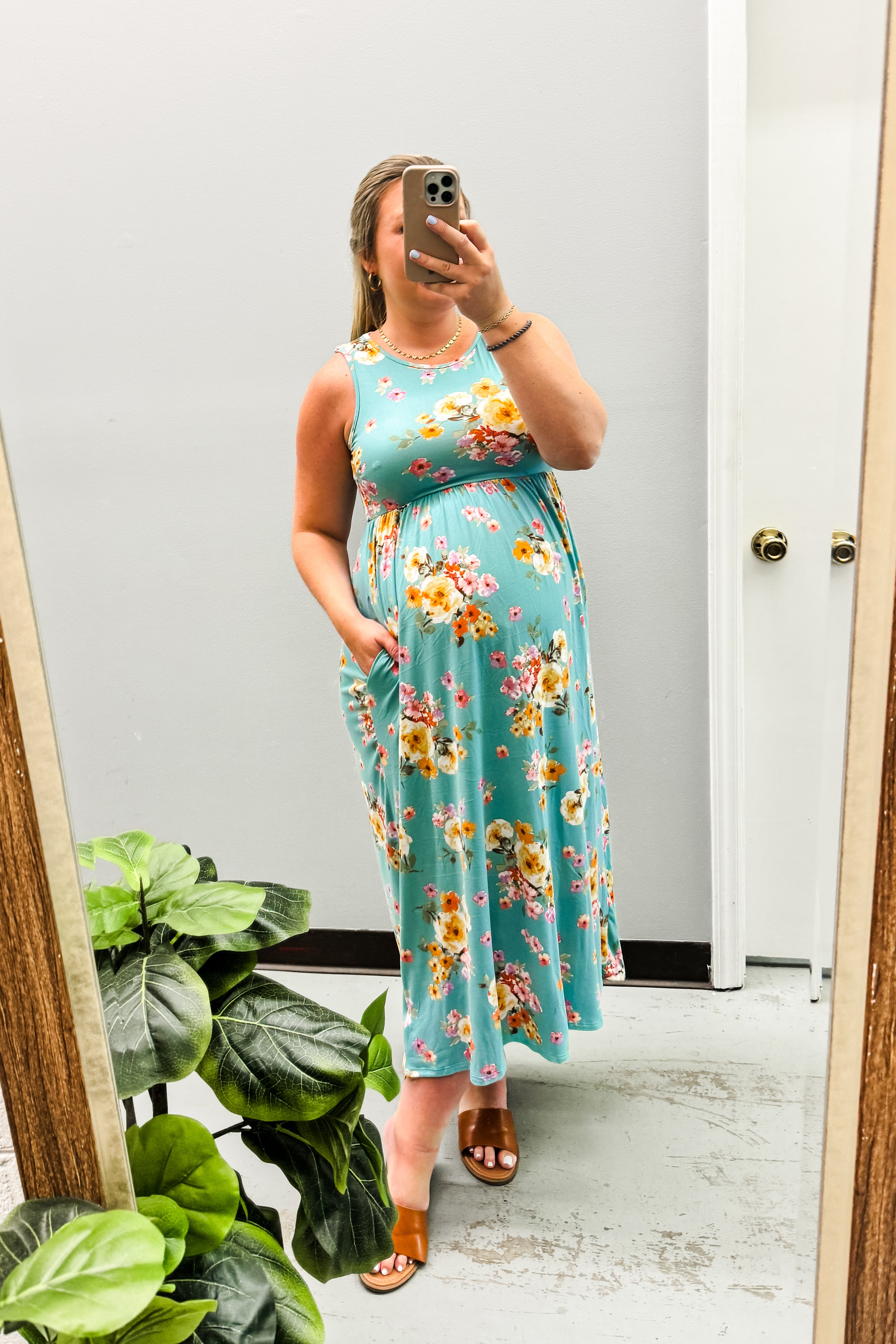 Garden of Hope Maxi Dress, Seafoam