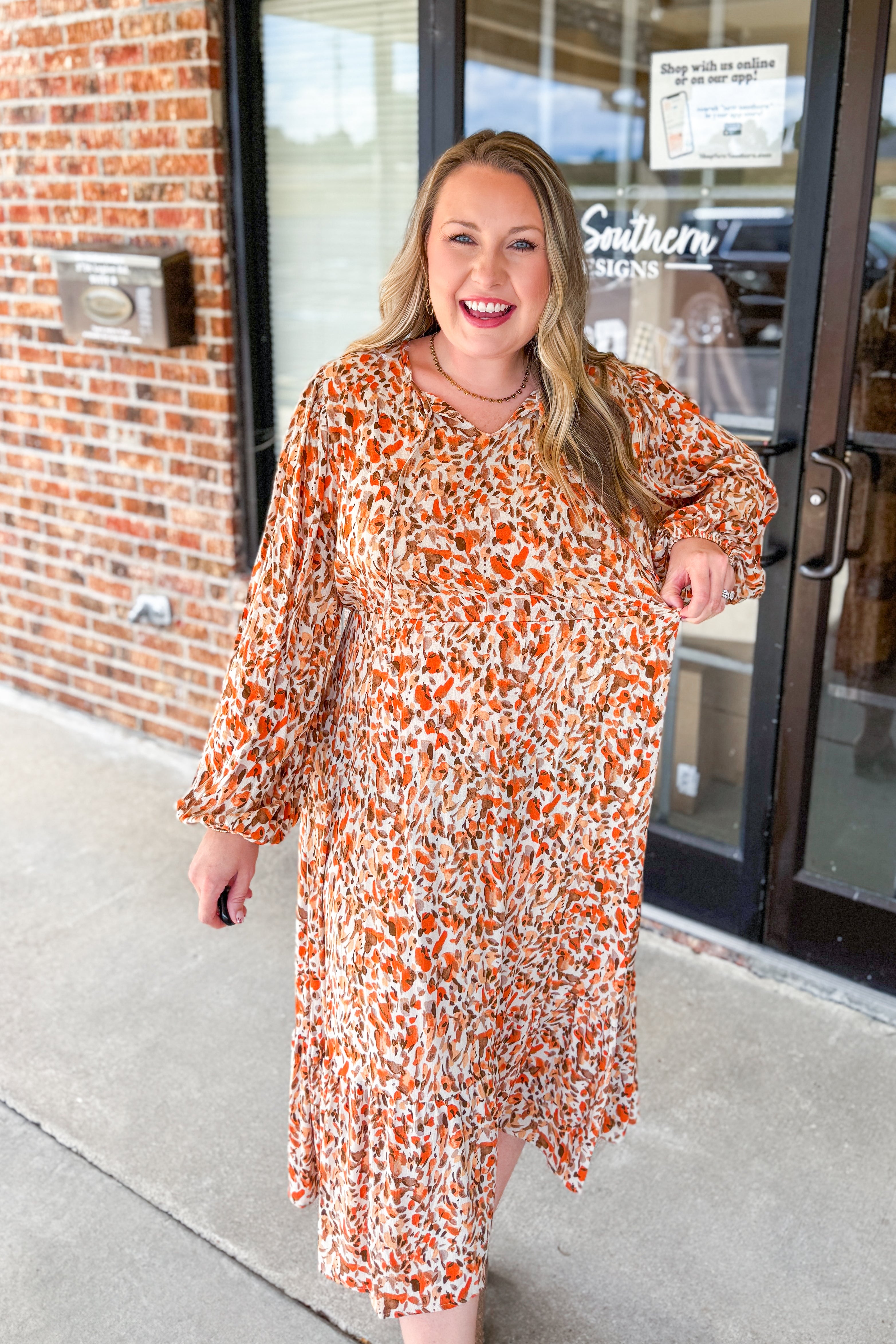Autumn Meadow Midi Dress