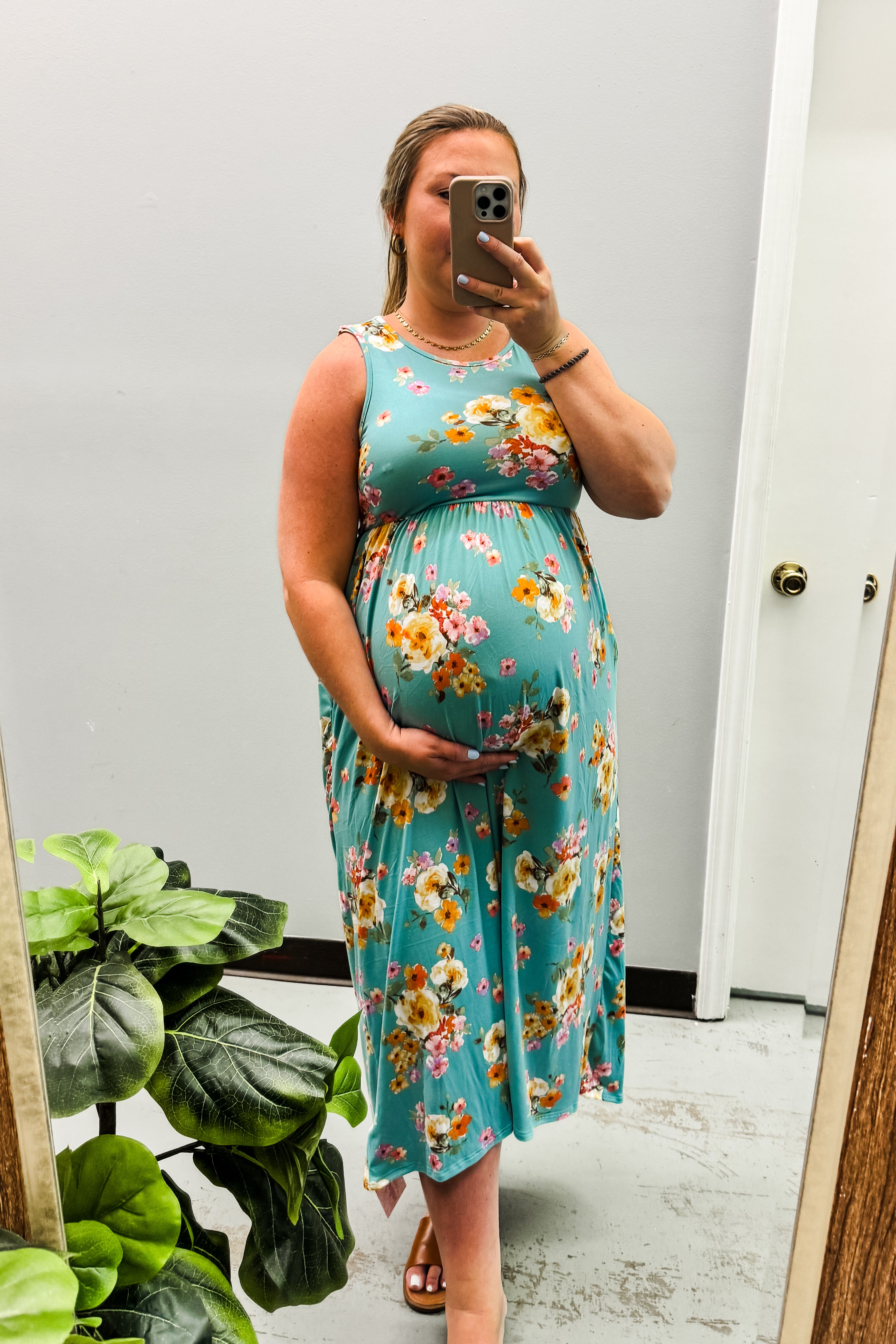 Garden of Hope Maxi Dress, Seafoam