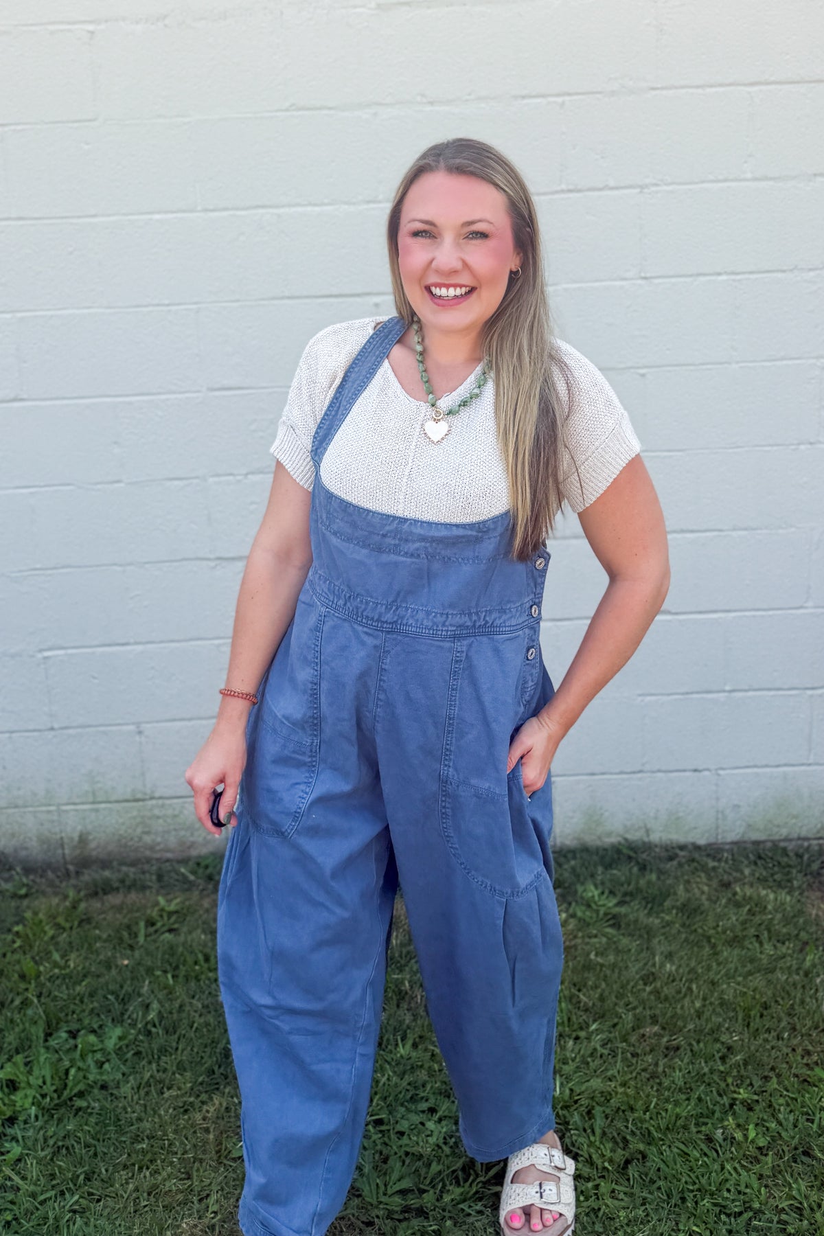 Blue Utility Jumpsuit