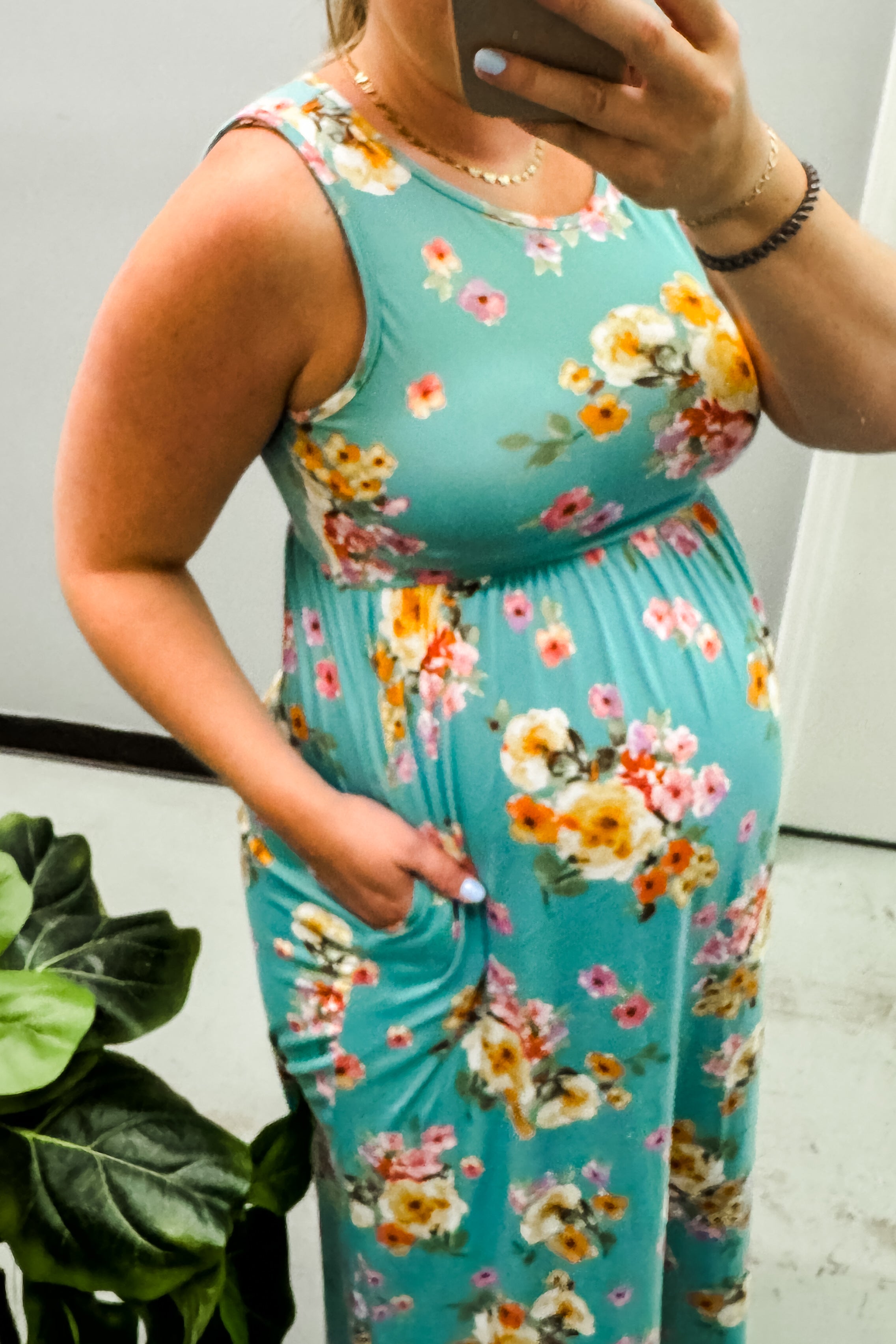 Garden of Hope Maxi Dress, Seafoam