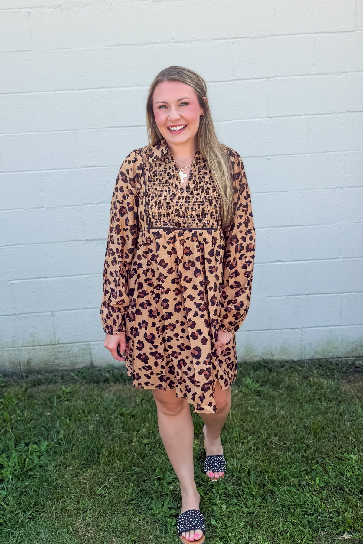 Leopard Babydoll Dress