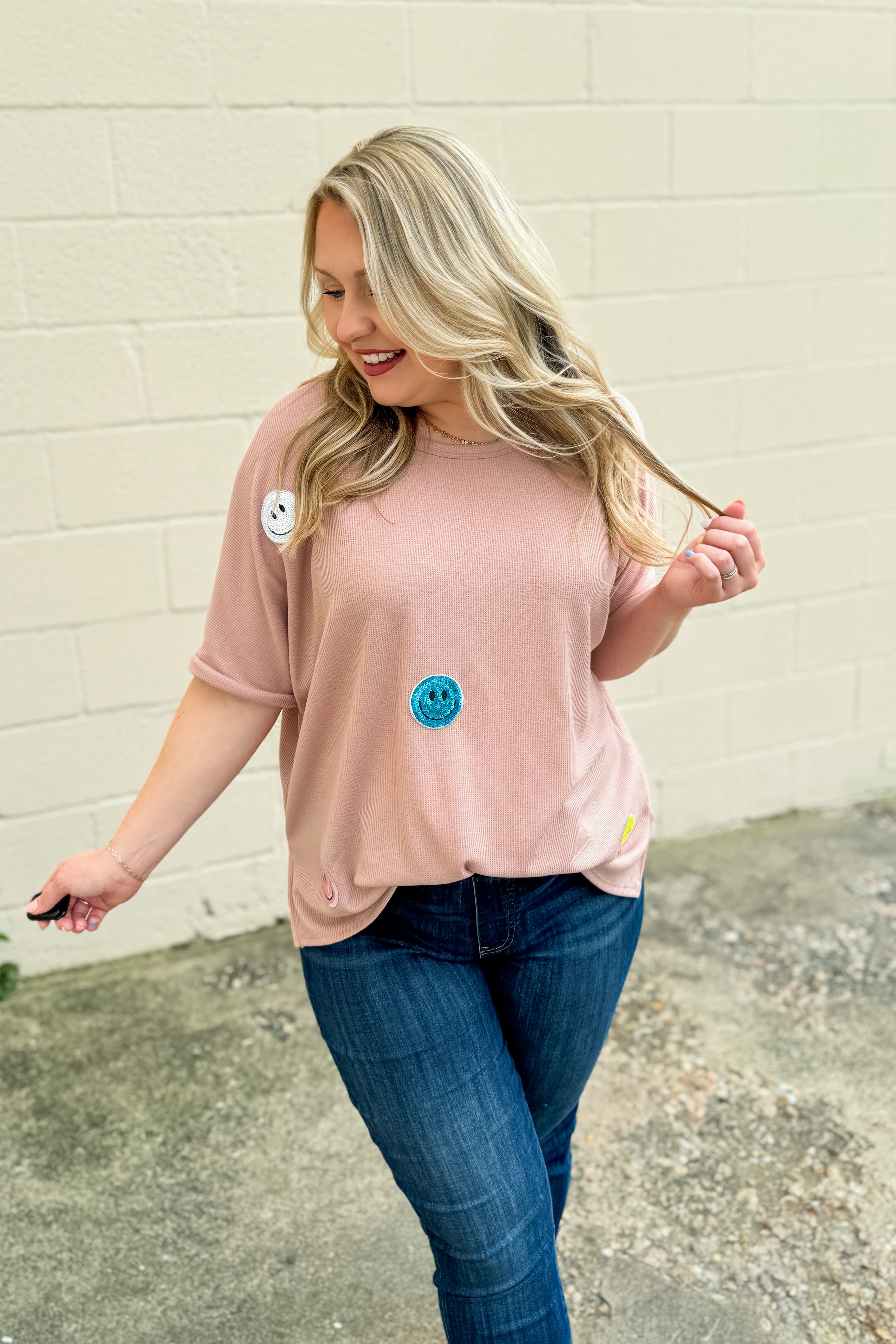 Chasing Smiles Top, Mauve