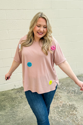 Chasing Smiles Top, Mauve