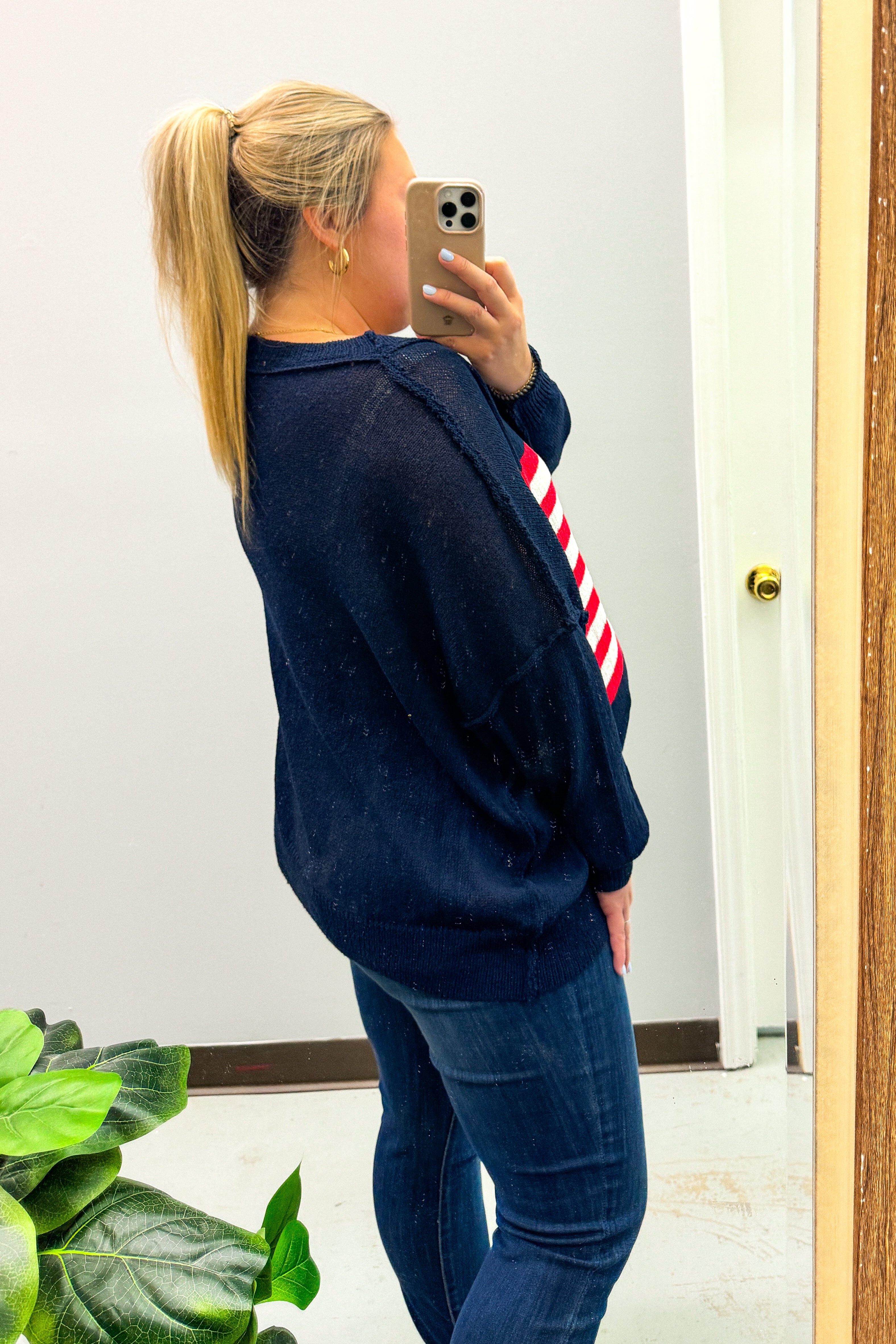 Color Me America Sweater, Navy