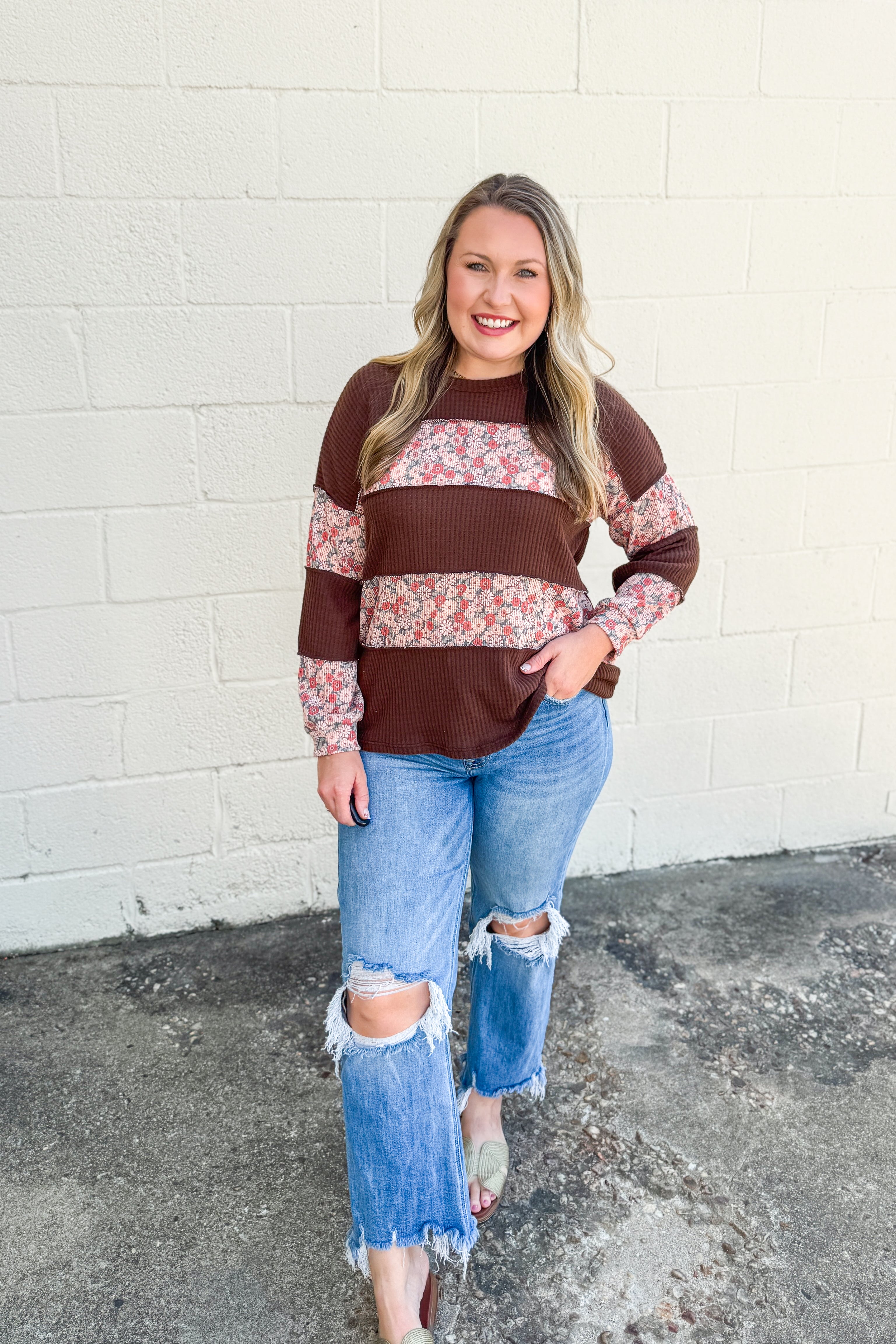 Harvest Daydream Color Block Top