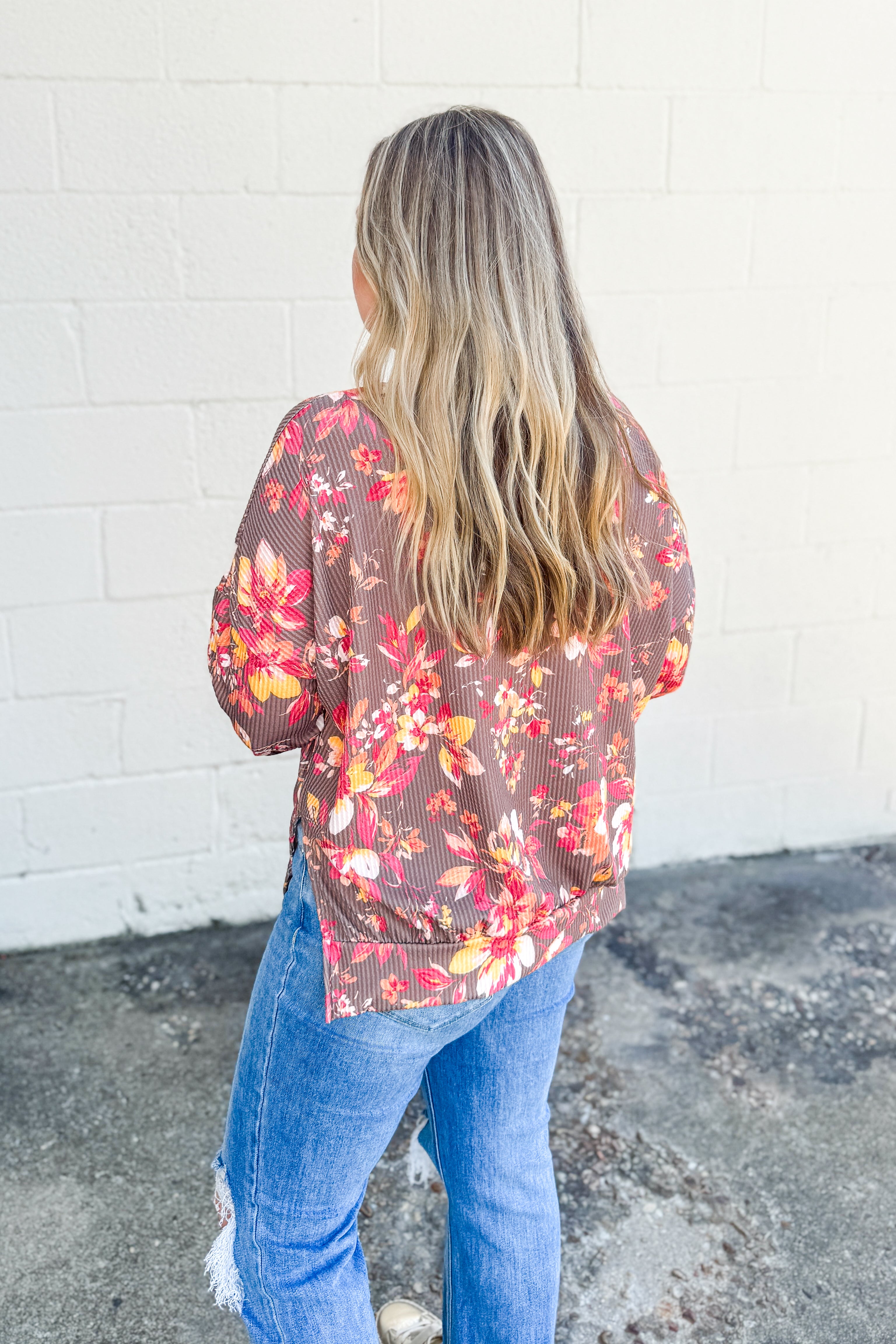 Falling for Flowers Pullover Top