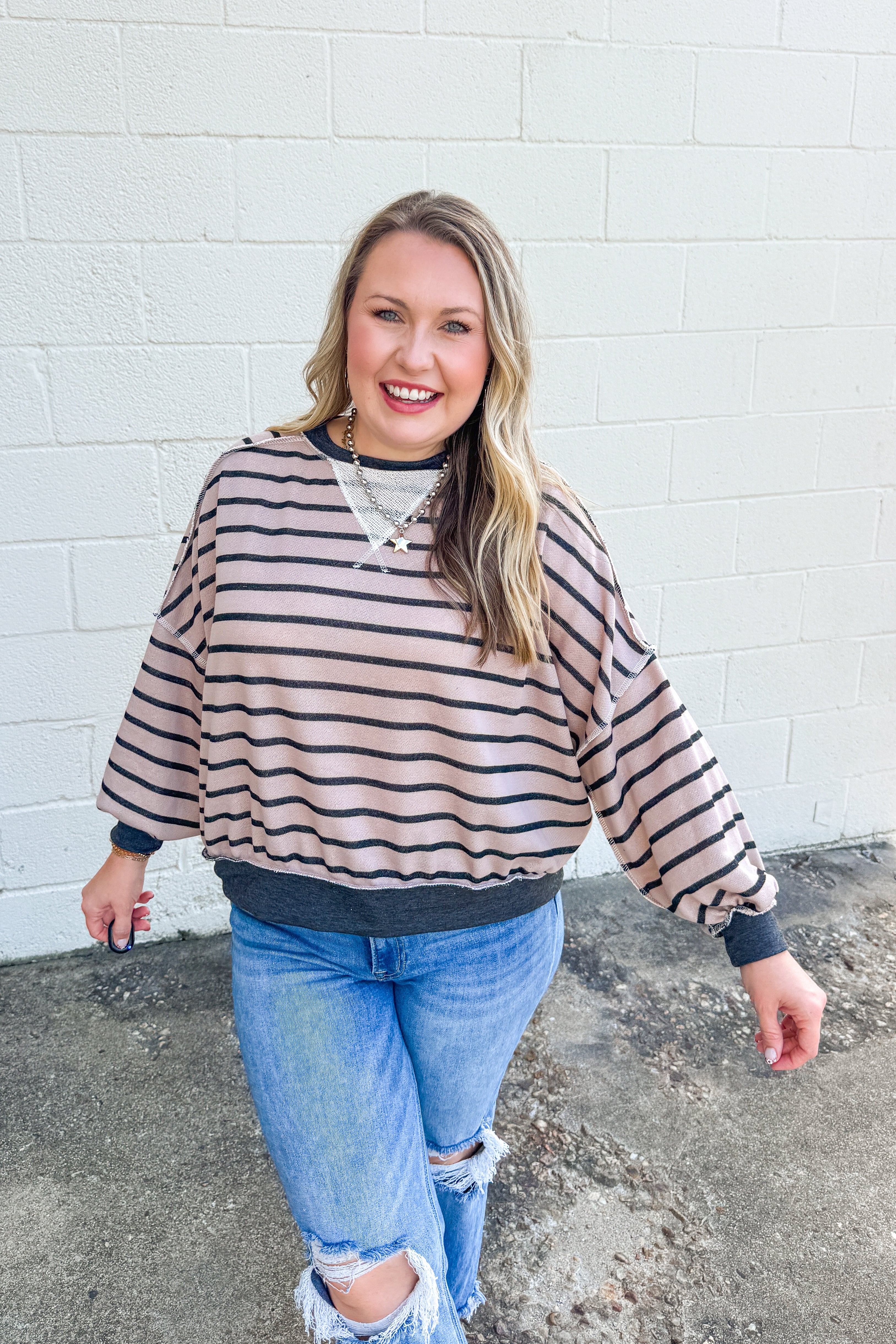 Cozy Classic Stripes Pullover Top