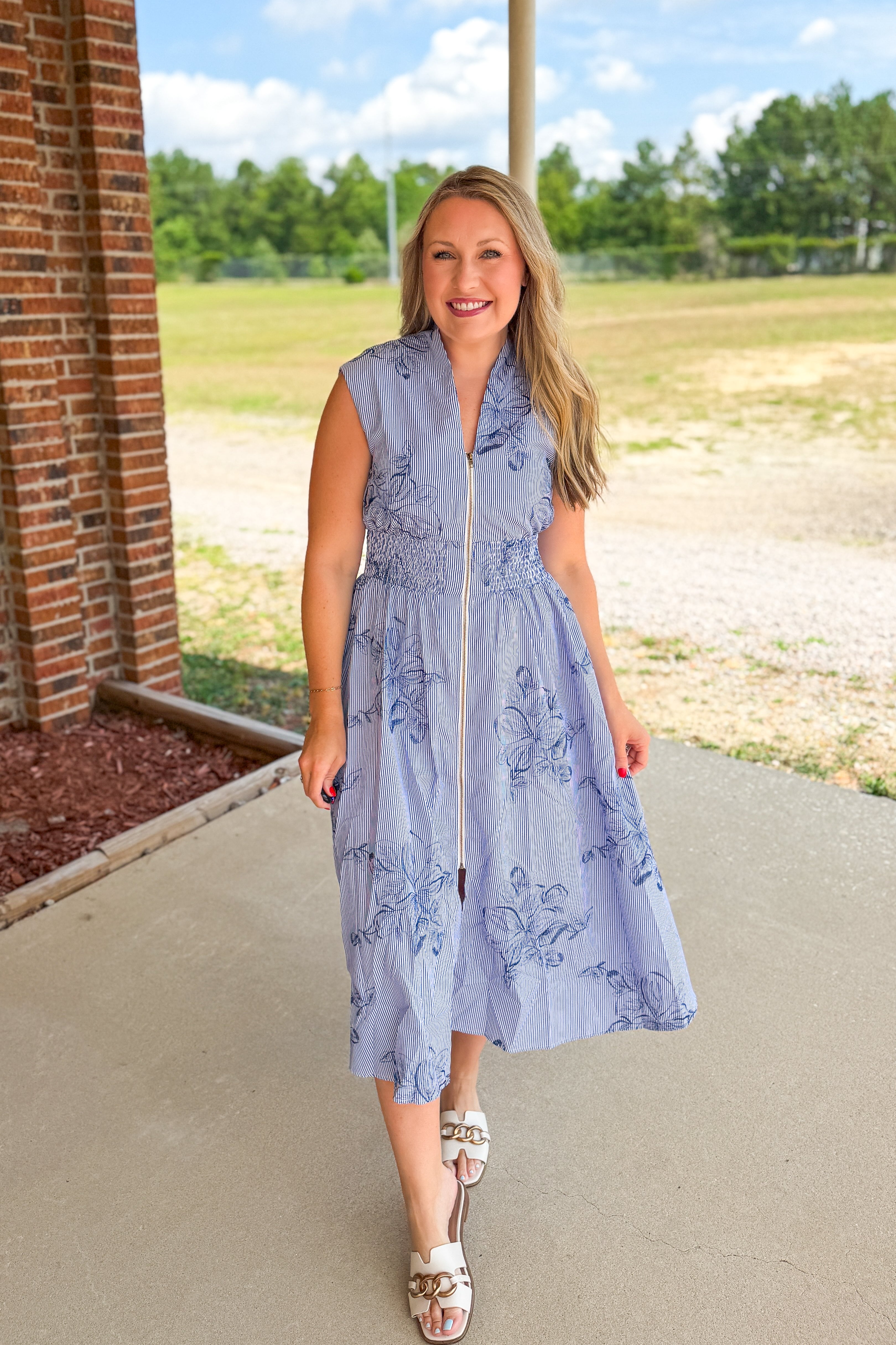 The Blue Harbor Midi Dress