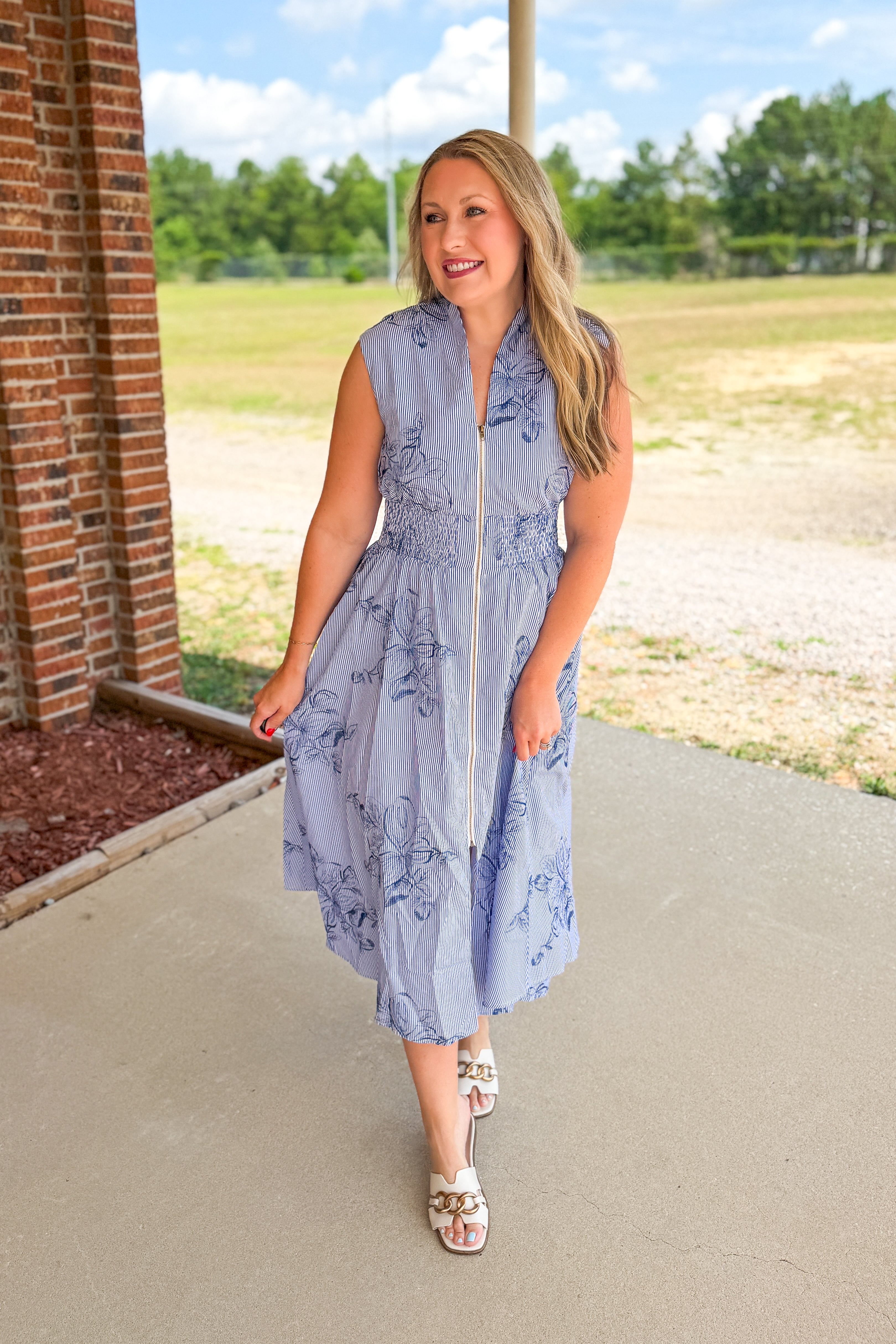 The Blue Harbor Midi Dress