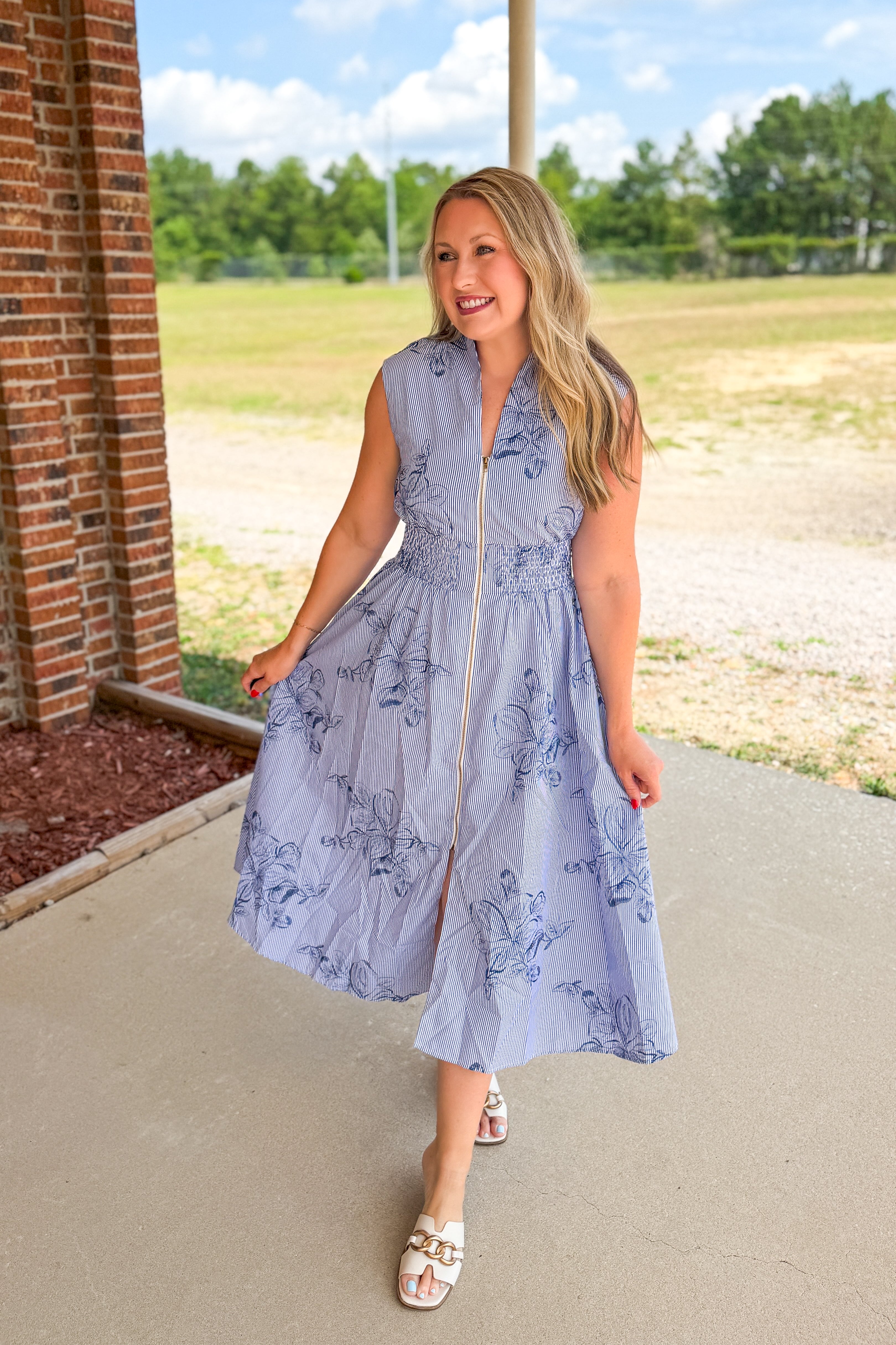 The Blue Harbor Midi Dress