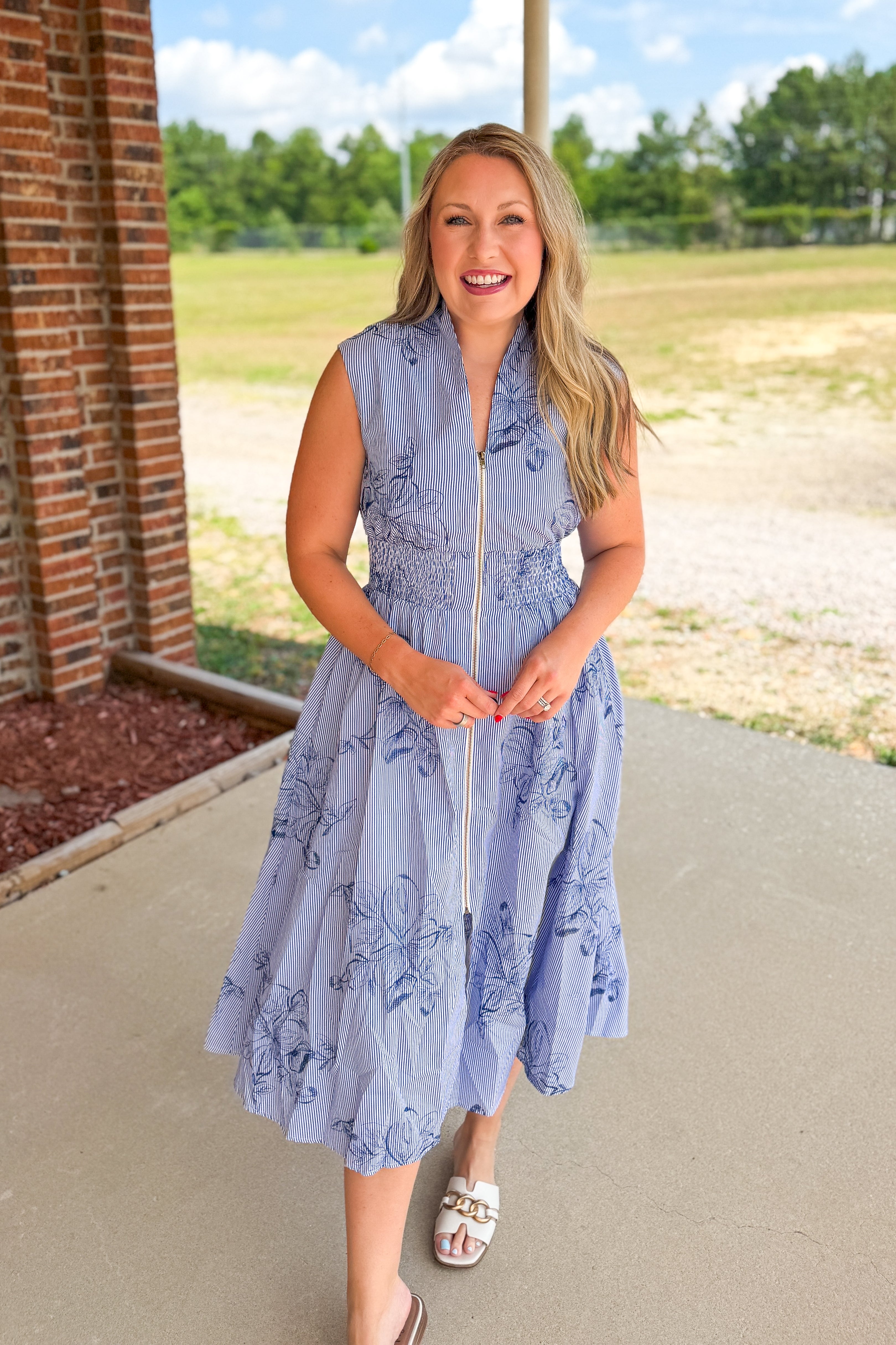 The Blue Harbor Midi Dress