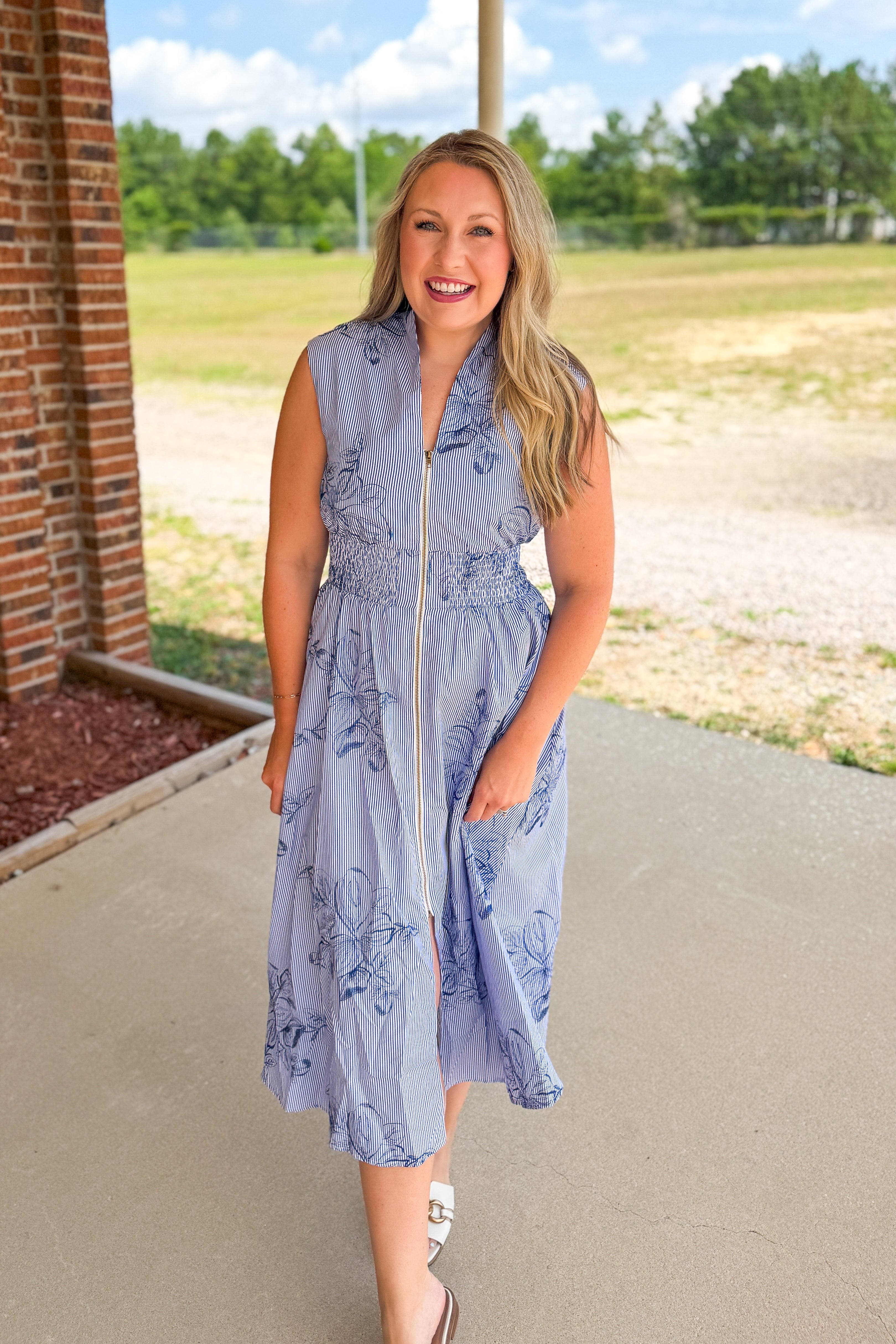 The Blue Harbor Midi Dress
