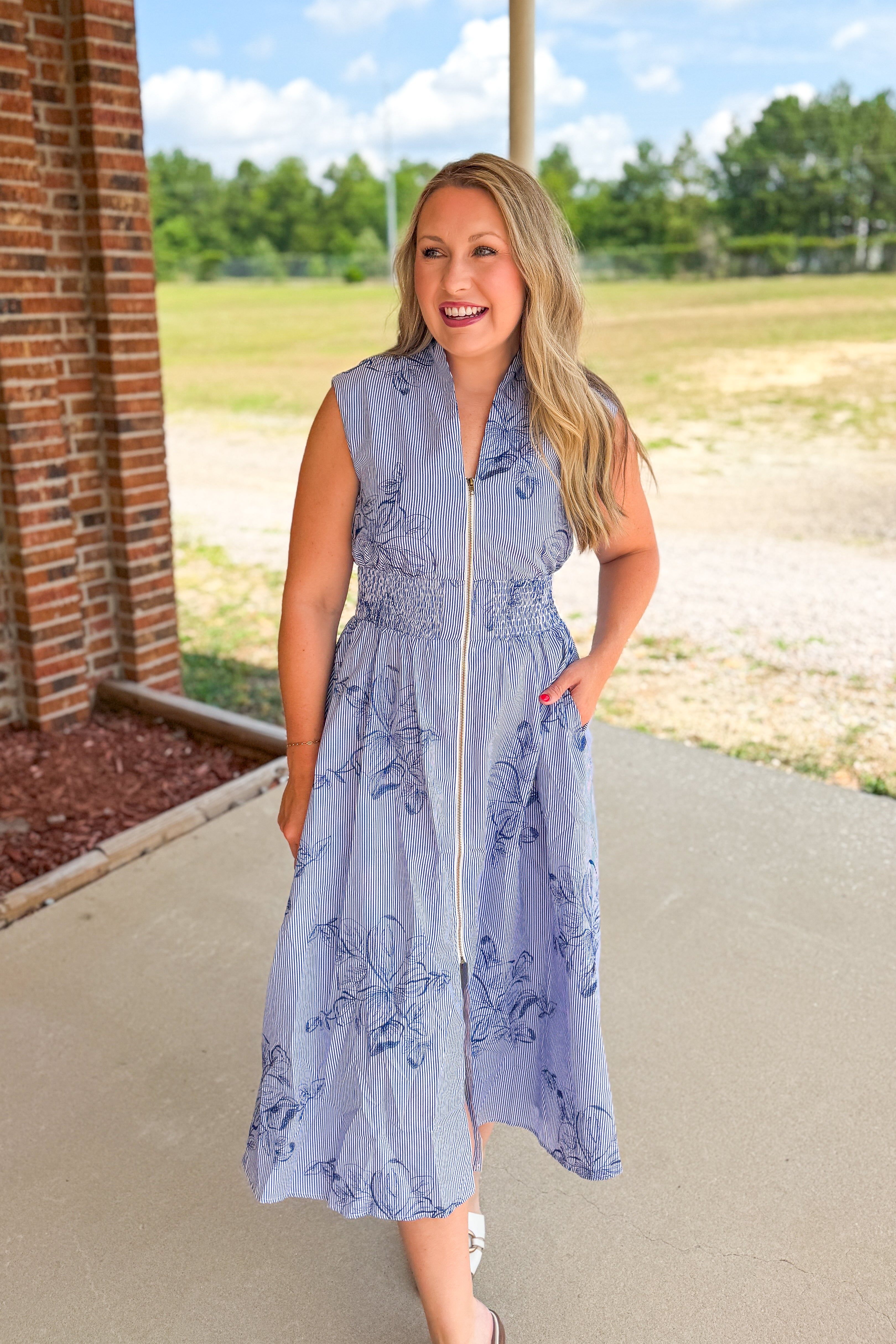 The Blue Harbor Midi Dress