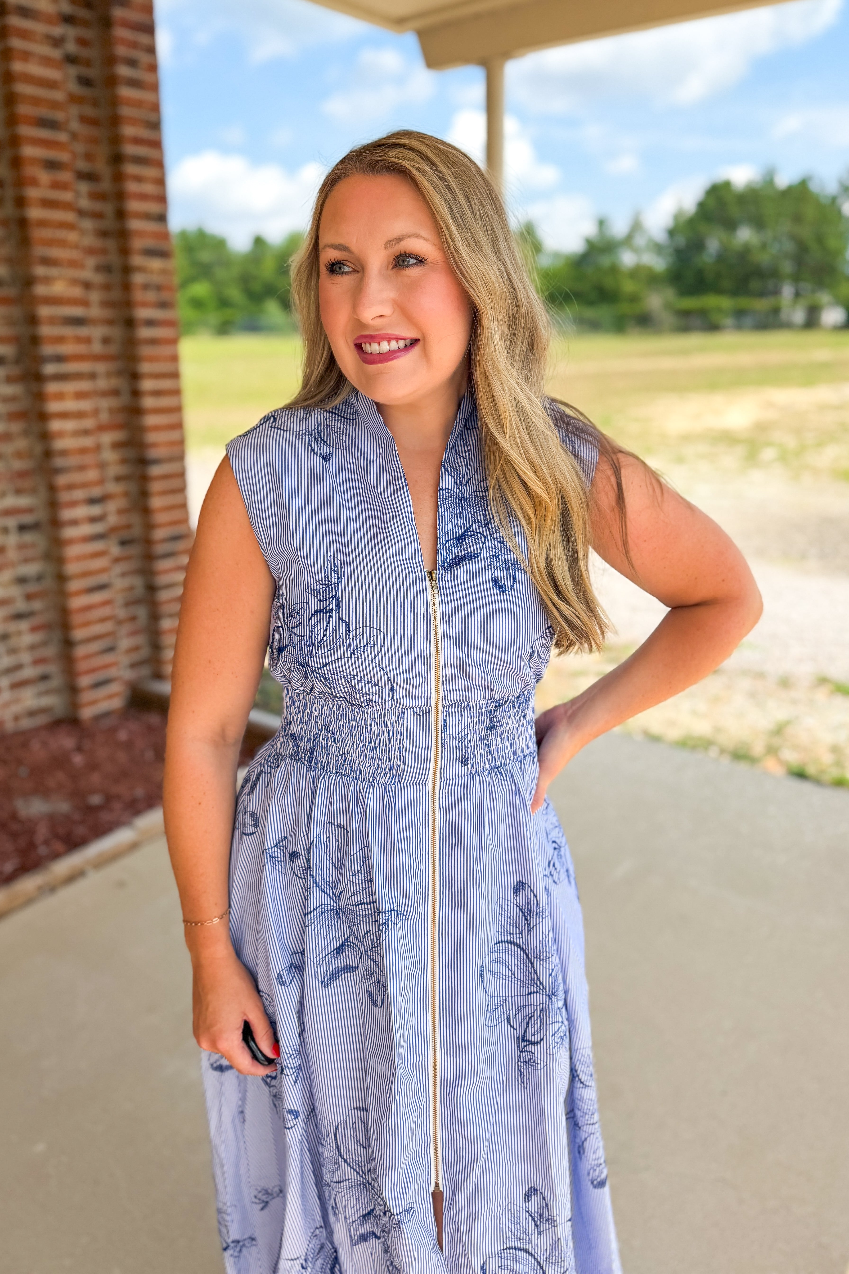The Blue Harbor Midi Dress