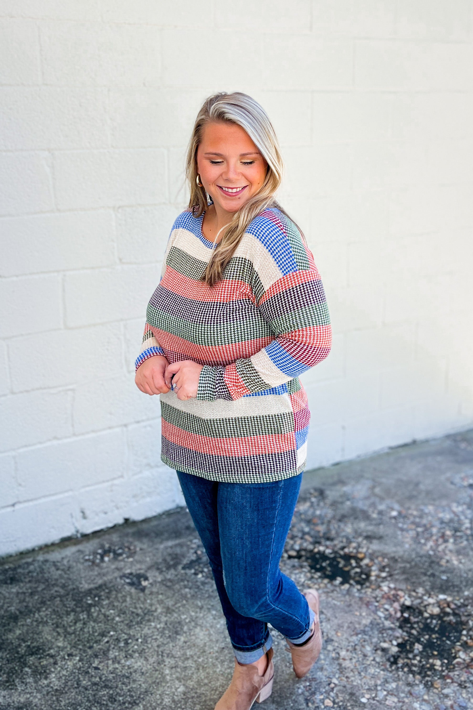 Reaching Out Stripe Top