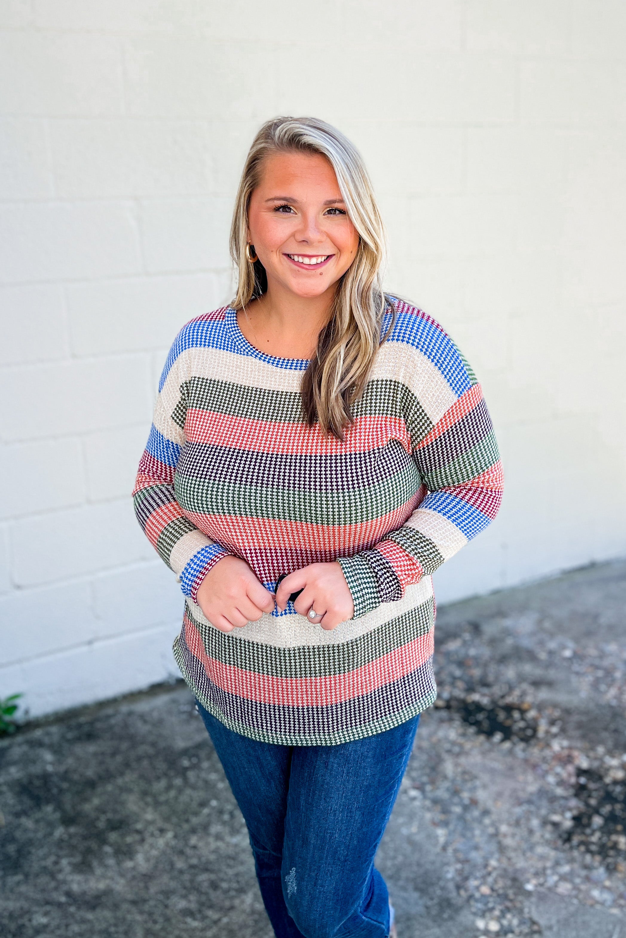 Reaching Out Stripe Top