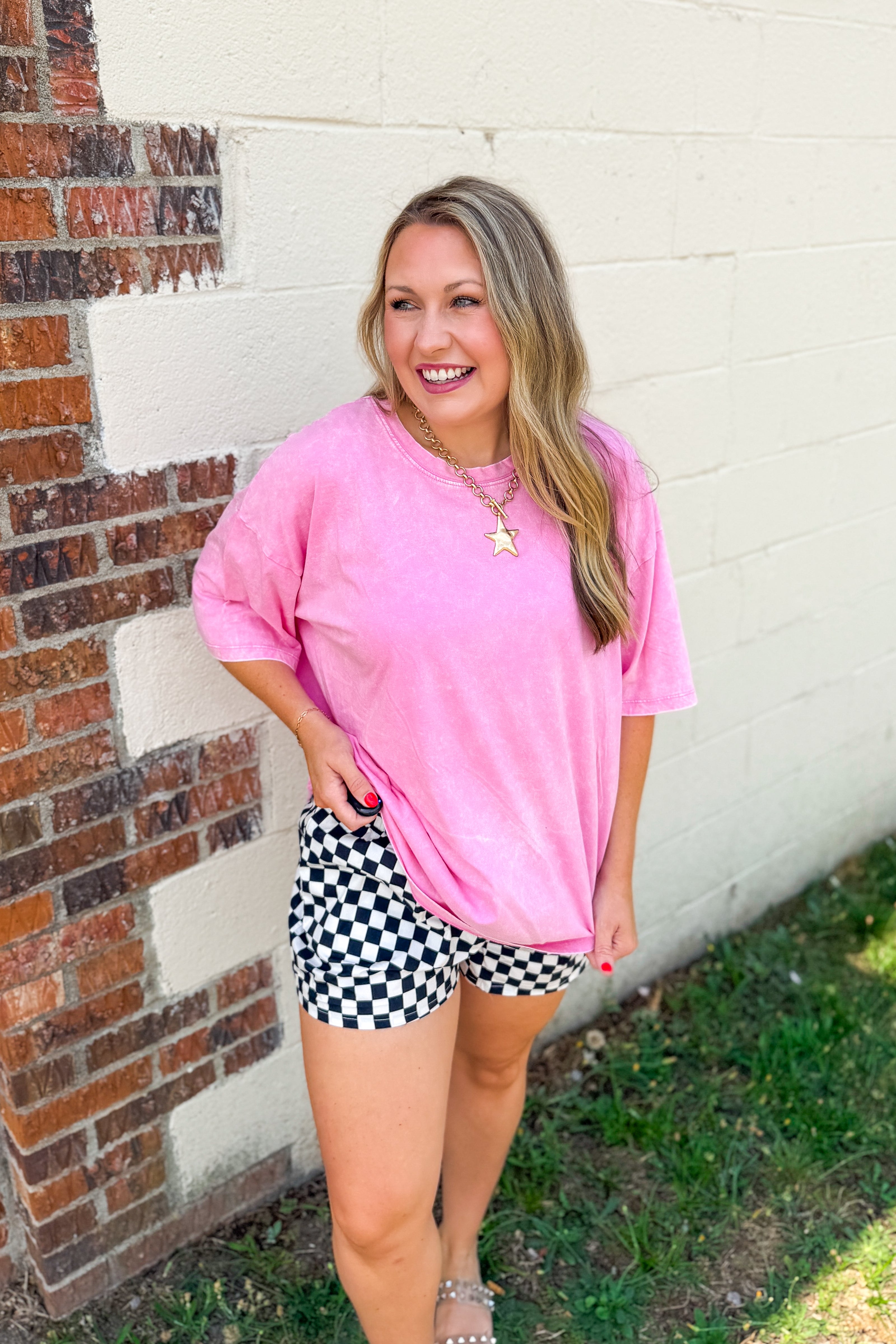 RESTOCK | What You Are Oversized Acid Wash Top, Candy Pink