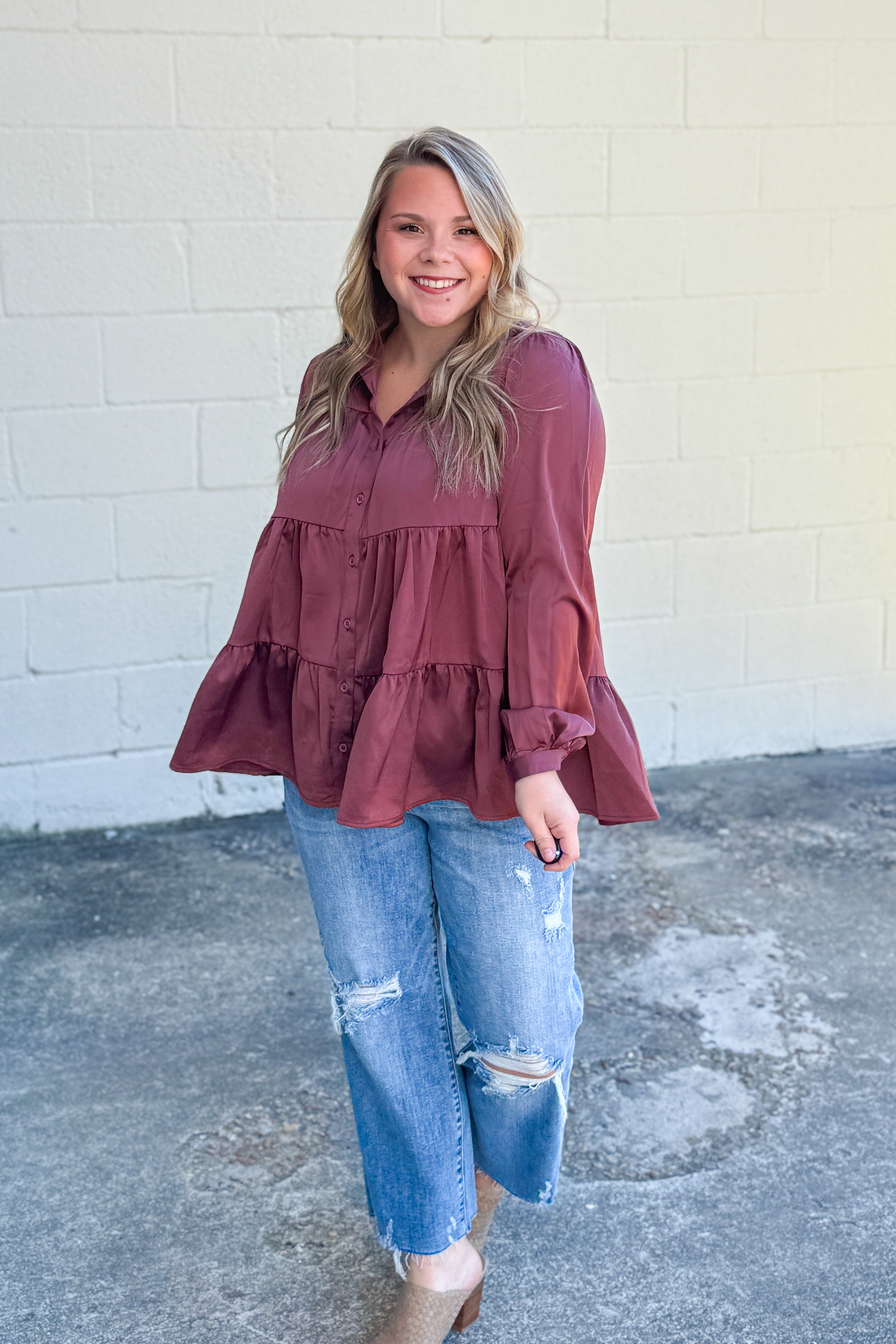 Changing Thoughts Tiered Button Top