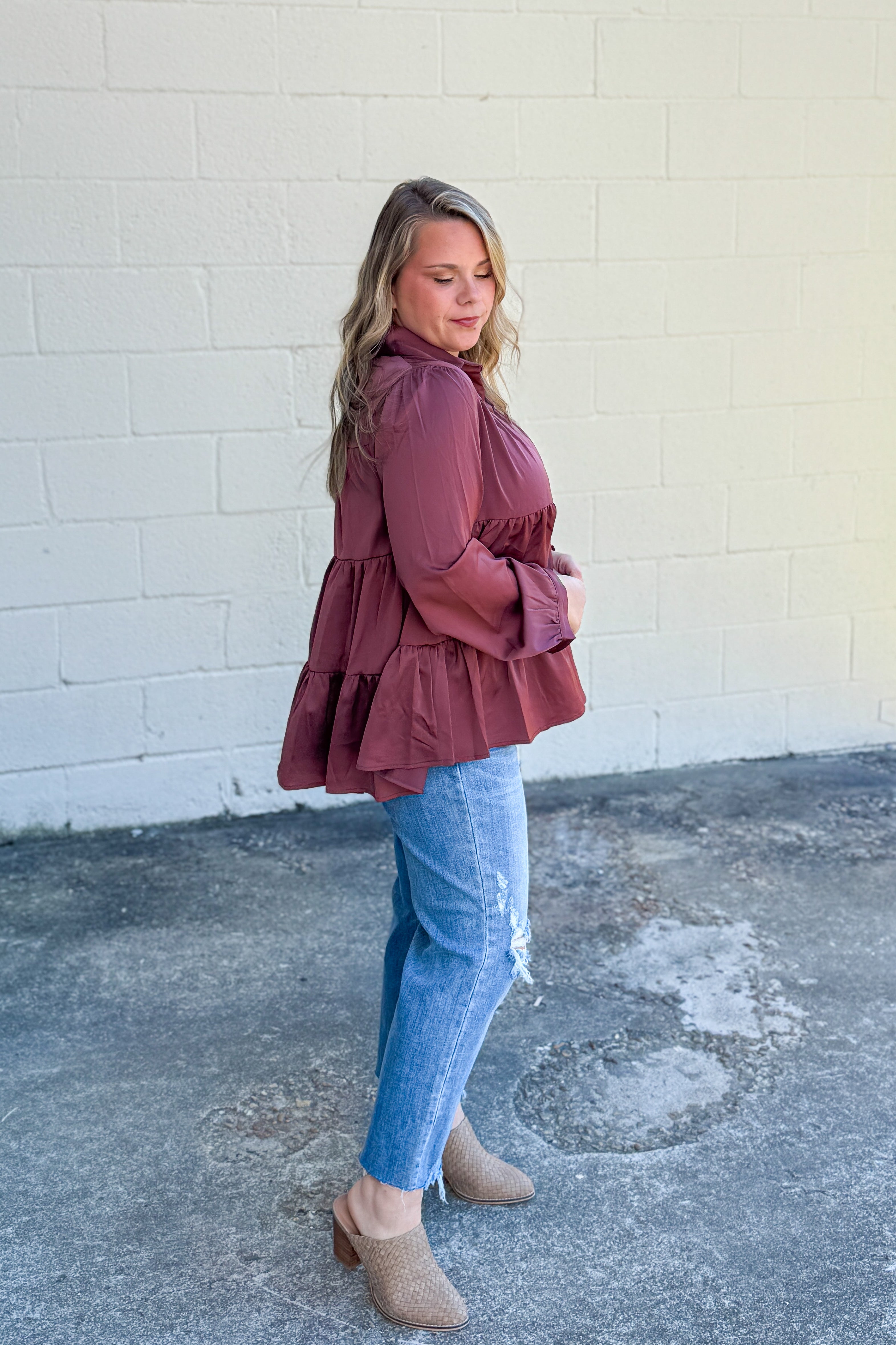 Changing Thoughts Tiered Button Top