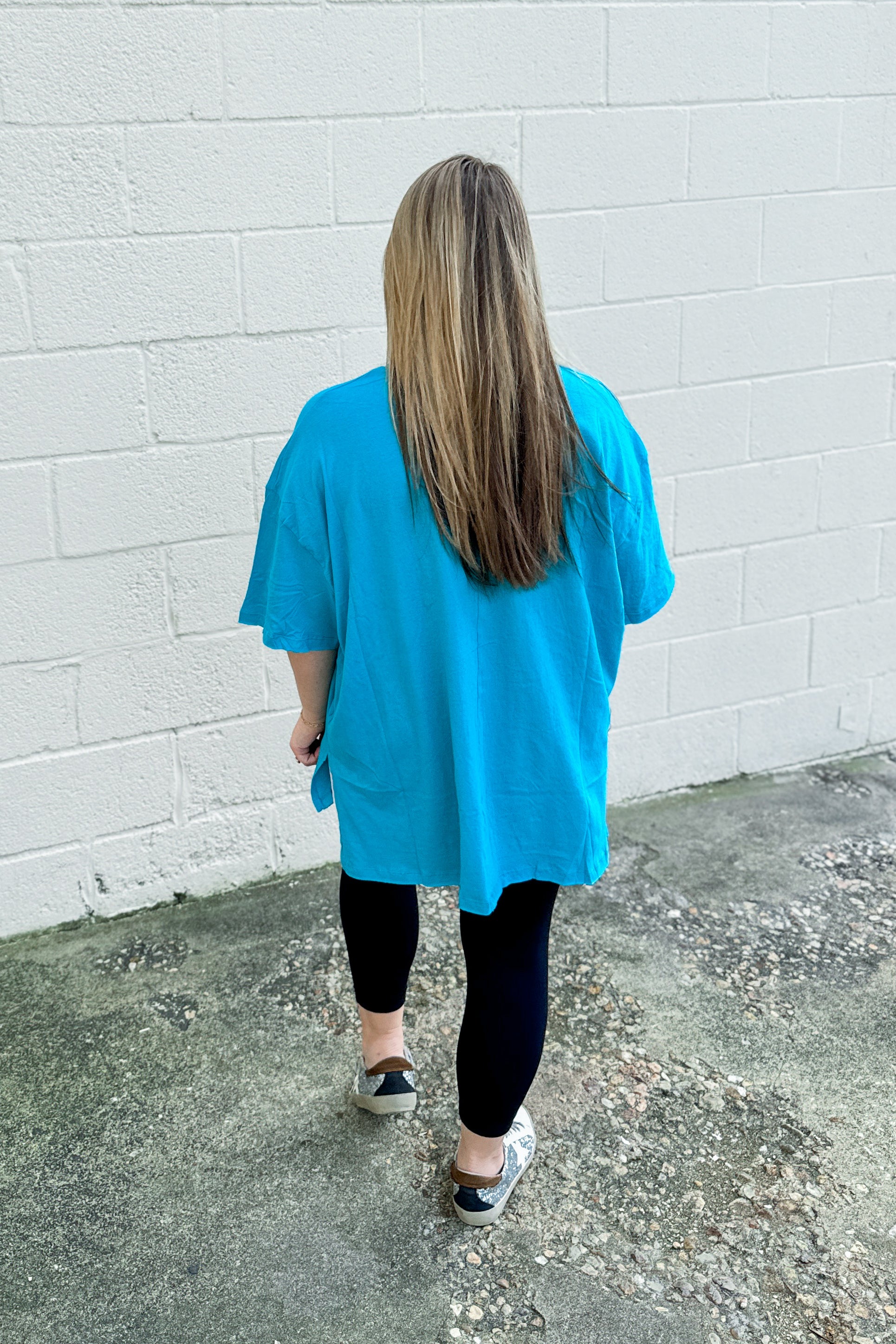 DEAL | Sutton Oversized Pocket Top, Ice Blue