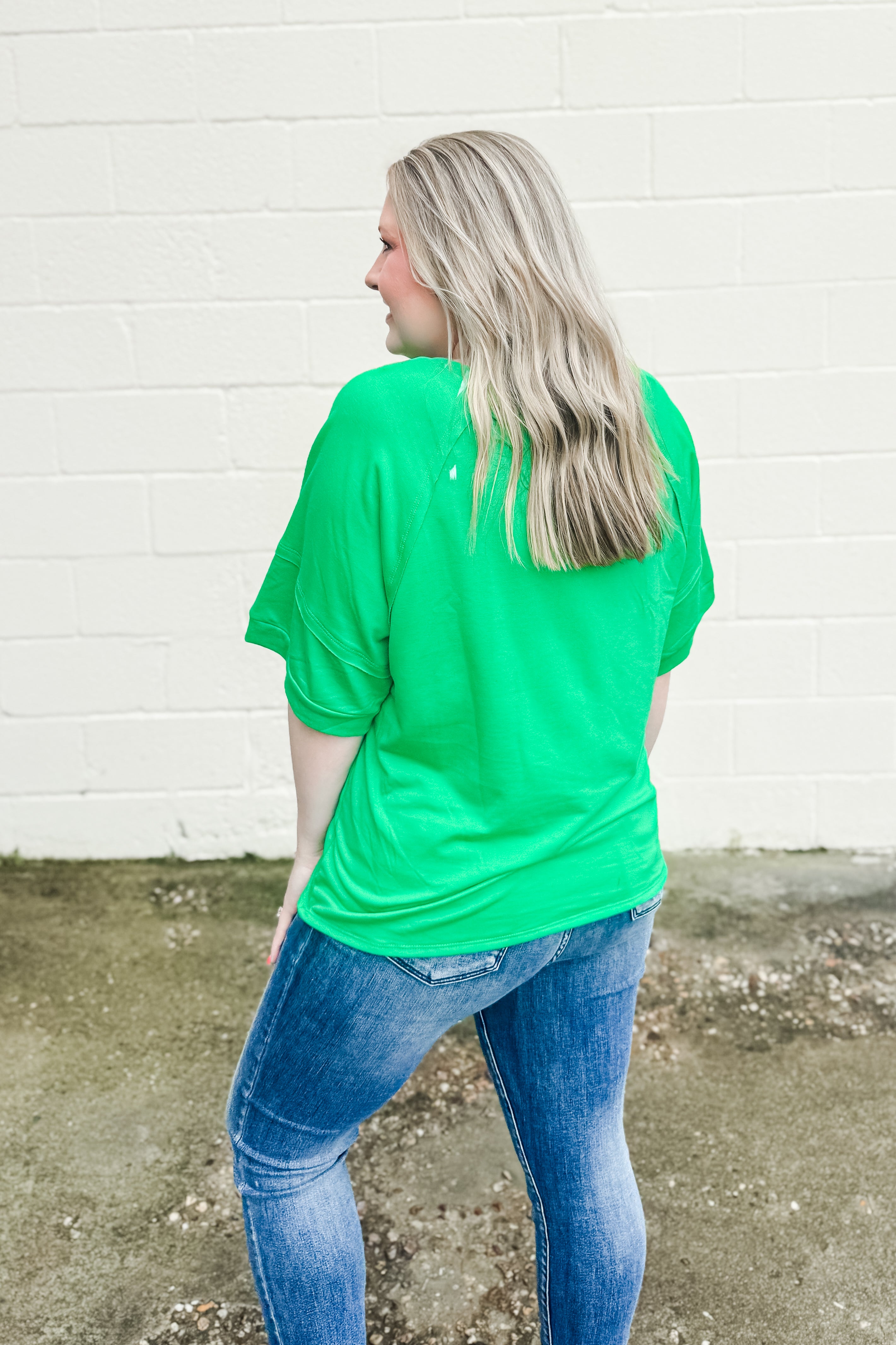 Easy Choice Top, Kelly Green