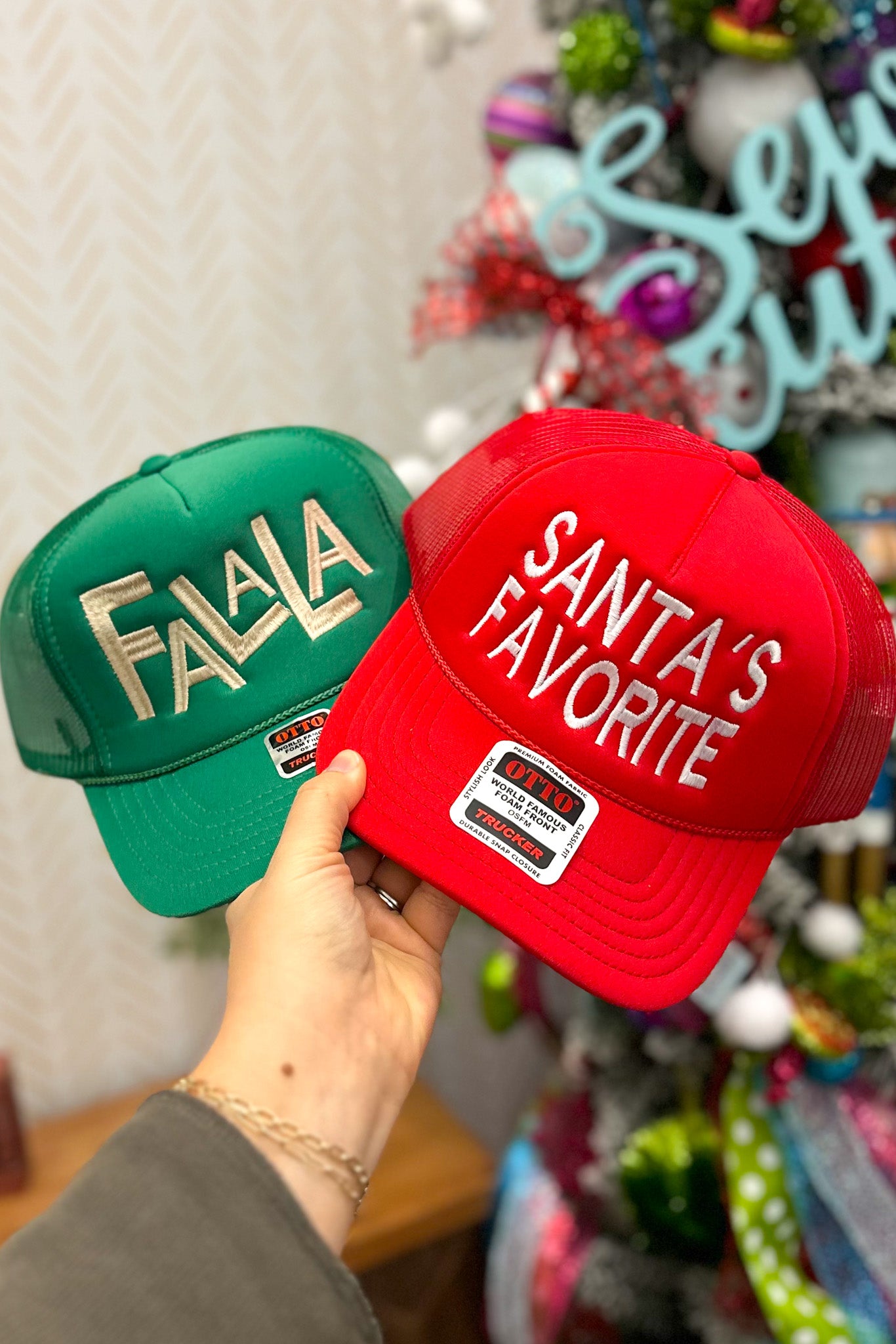 Fa La La Christmas Trucker Hat