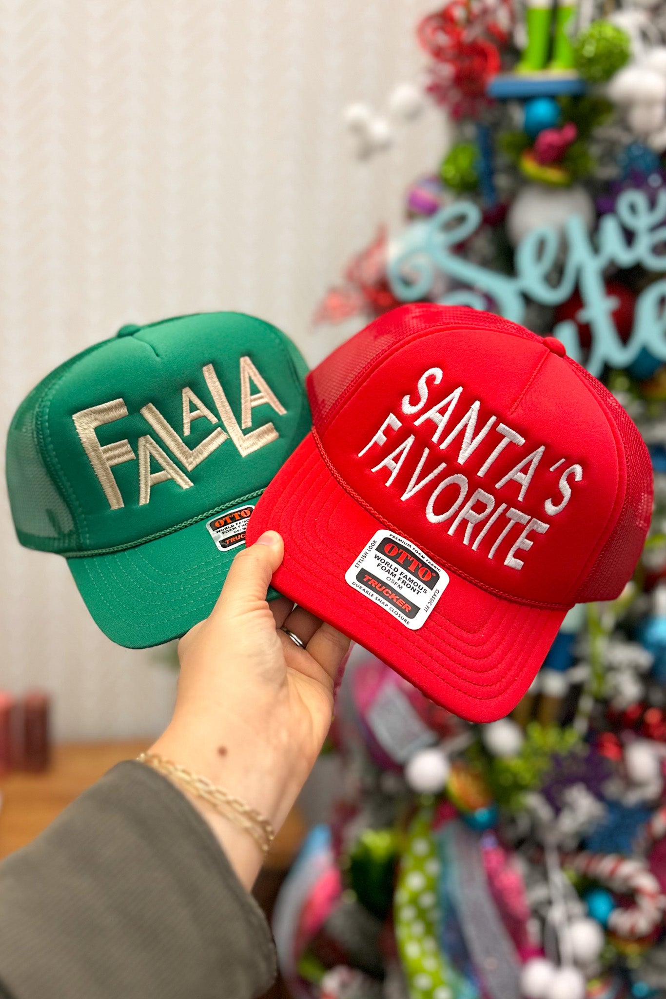 Santas Favorite Christmas Trucker Hat