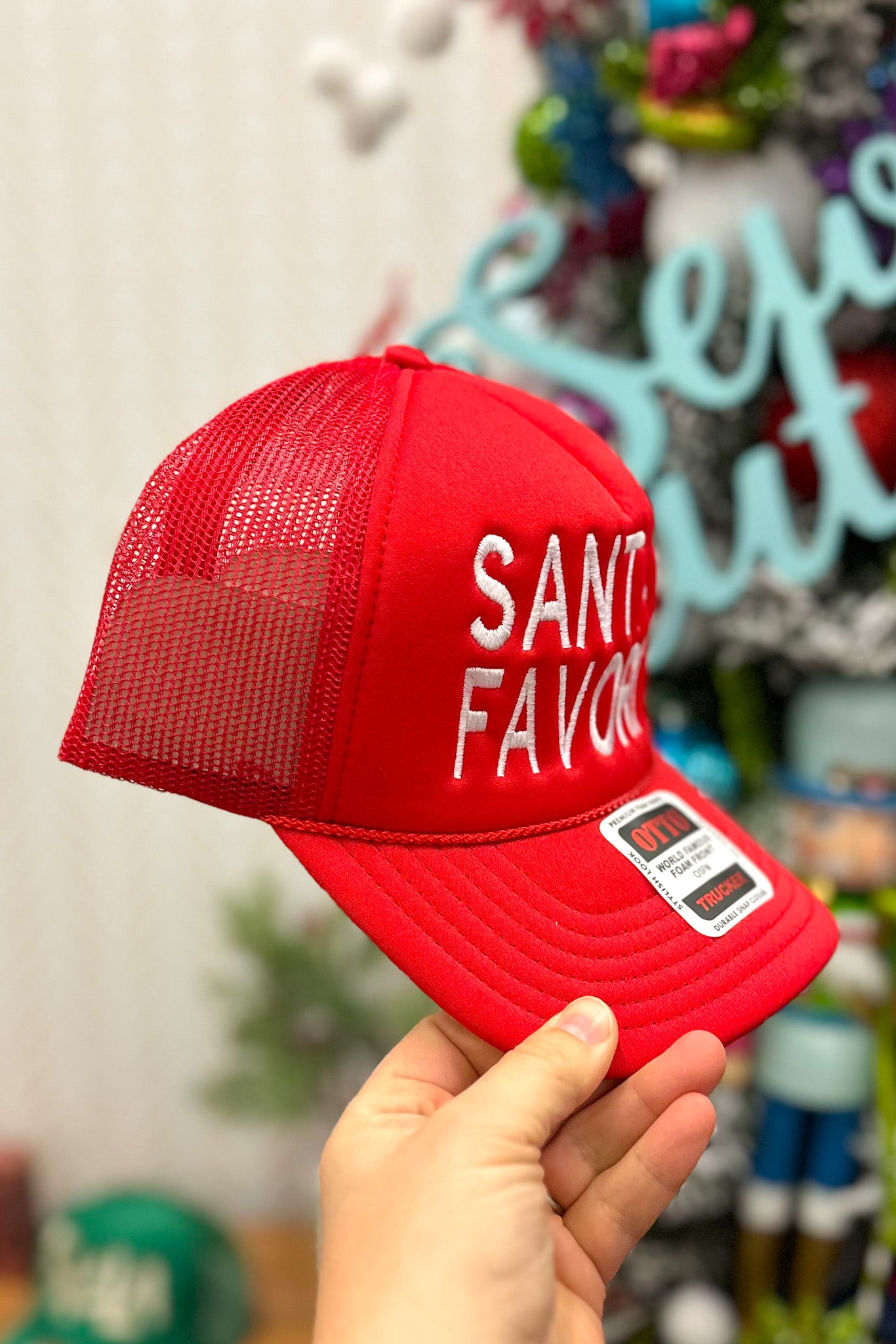 Santas Favorite Christmas Trucker Hat