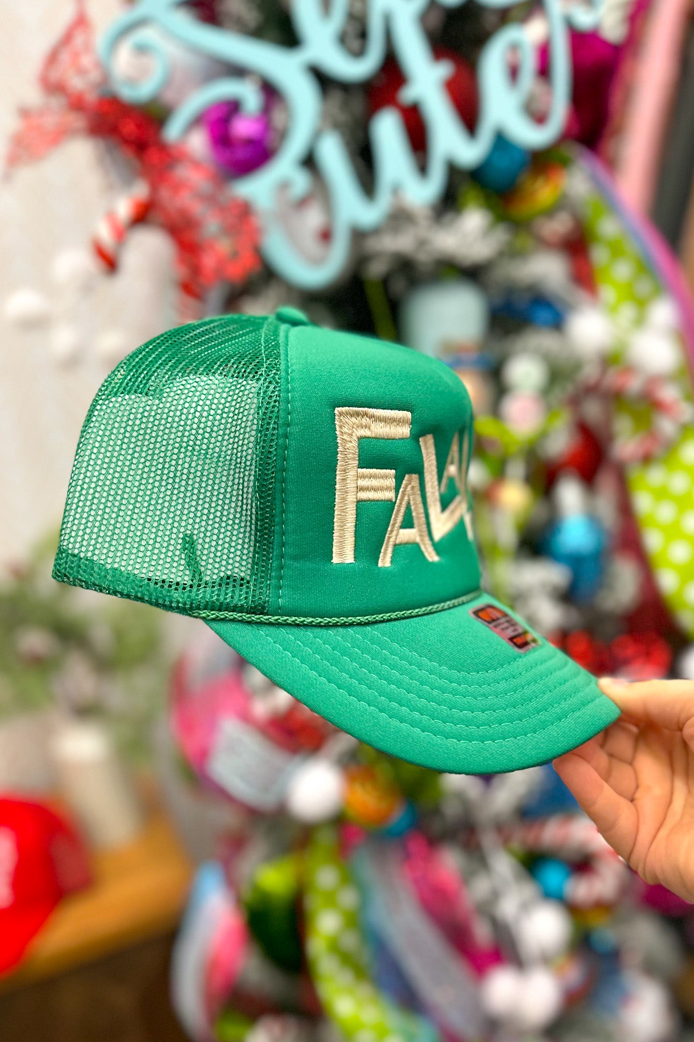 Fa La La Christmas Trucker Hat