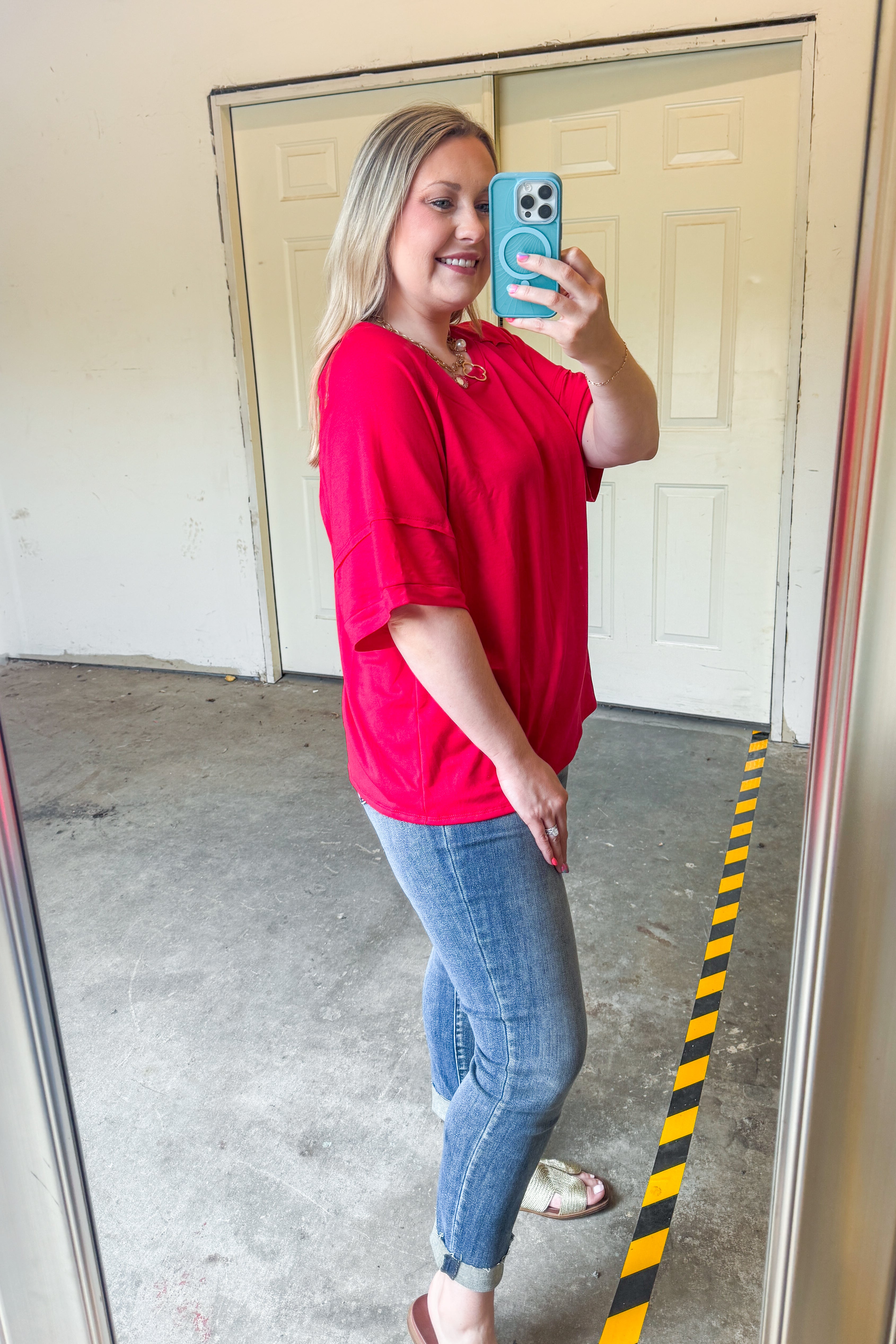 Easy Choice Top, Red