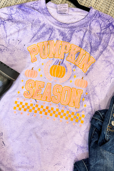 Pumpkin Season Graphic Tee, Purple