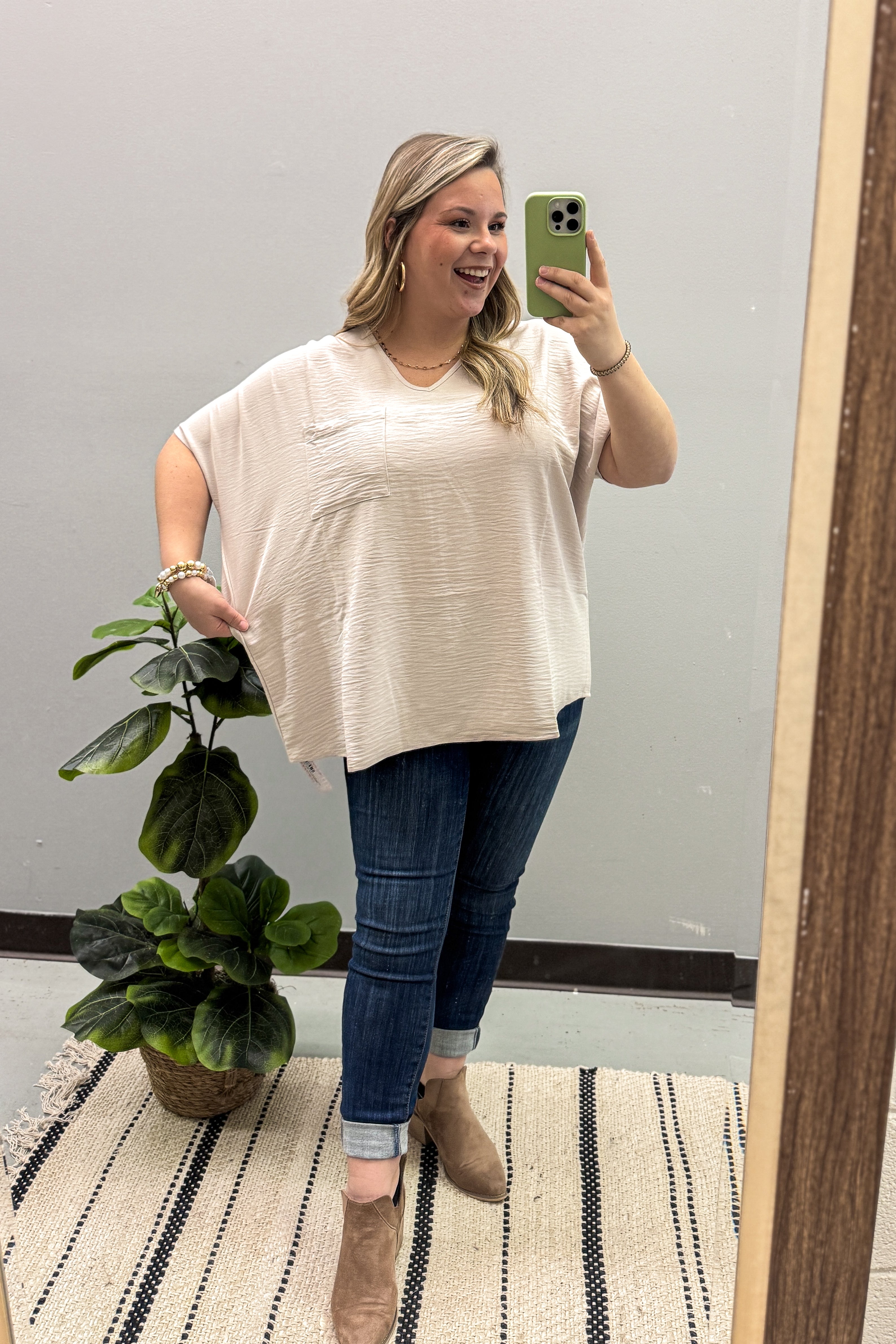 Everyday Chic Top, Sand Beige