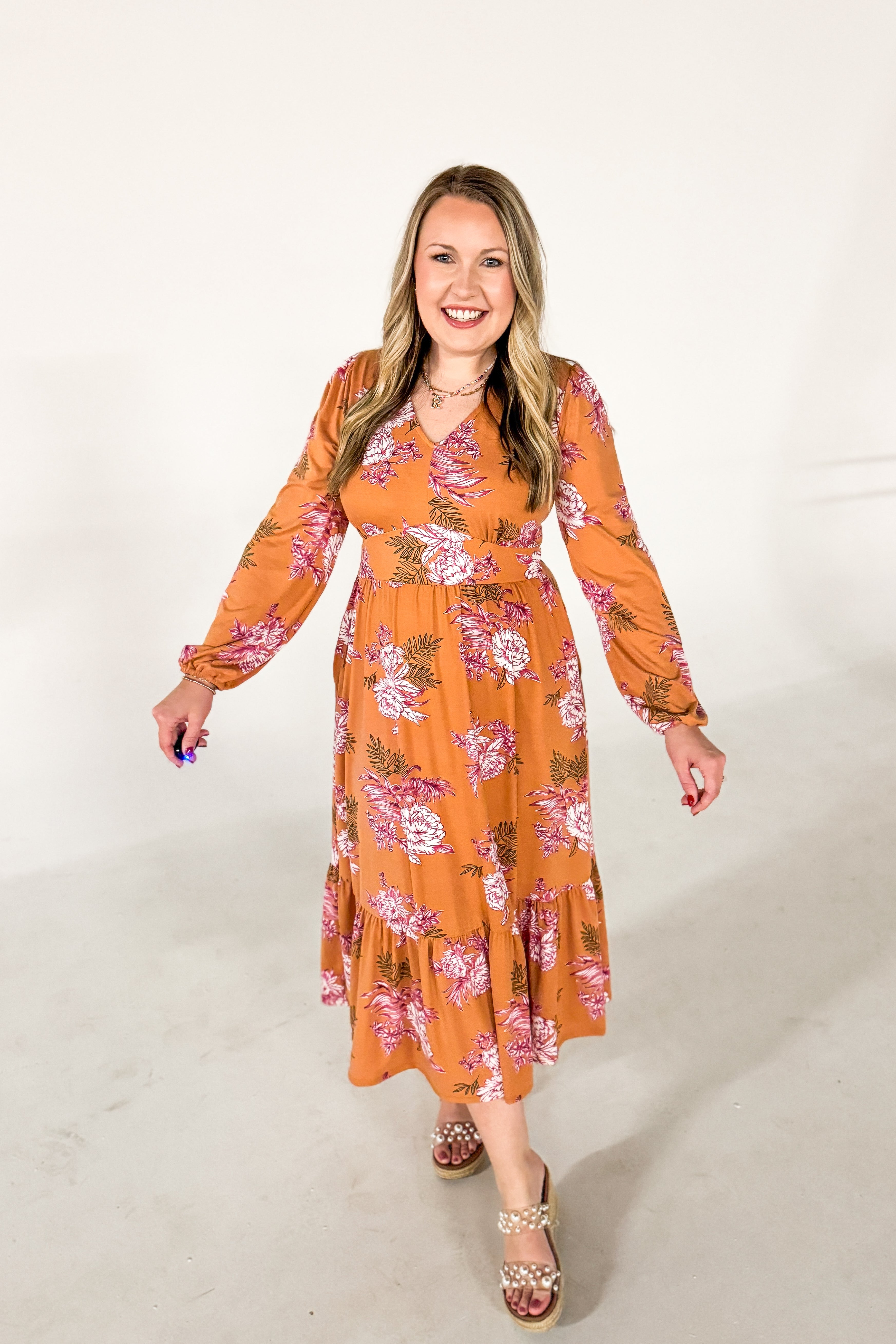 Golden Hour Floral Maxi Dress
