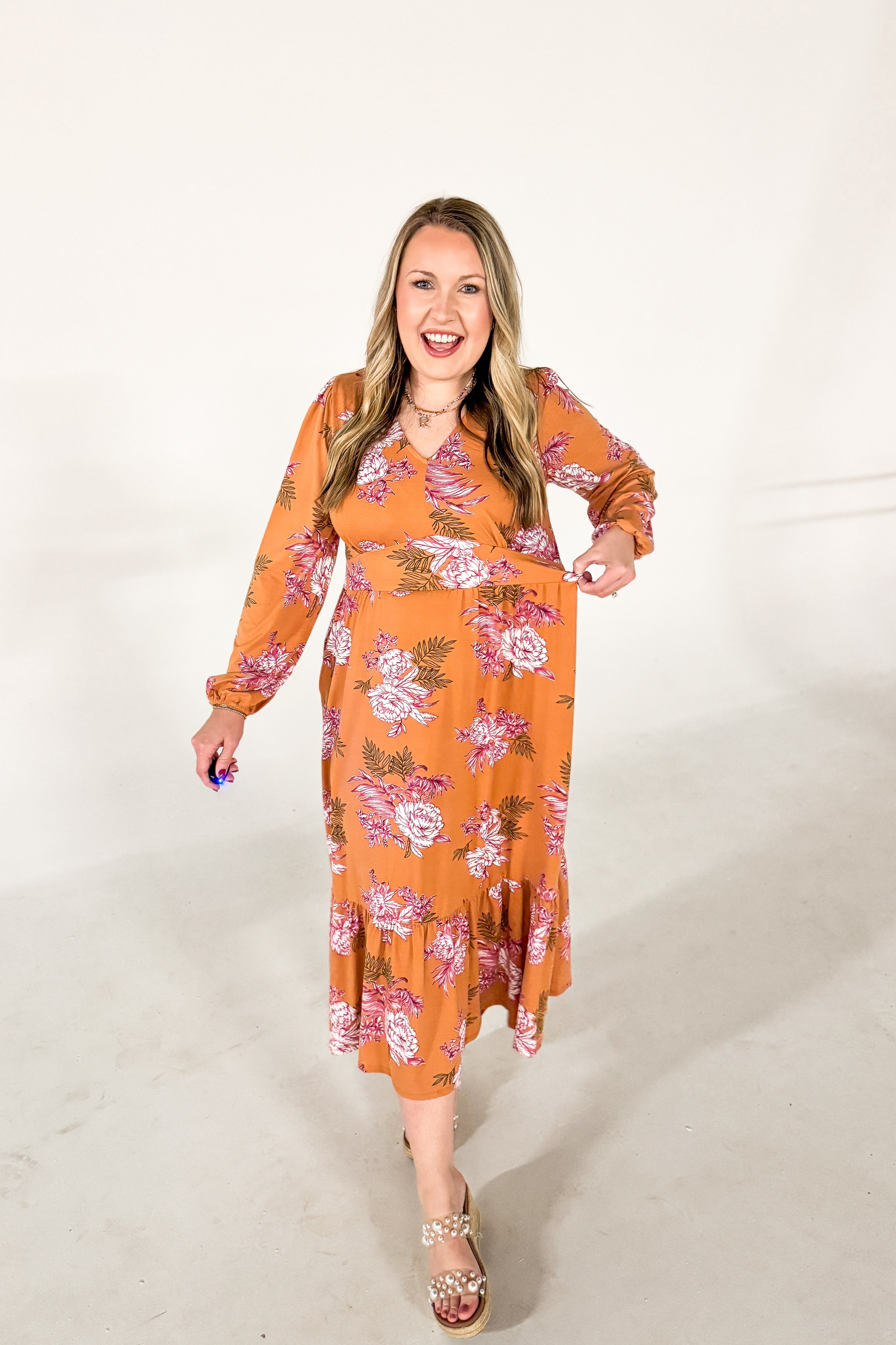 Golden Hour Floral Maxi Dress